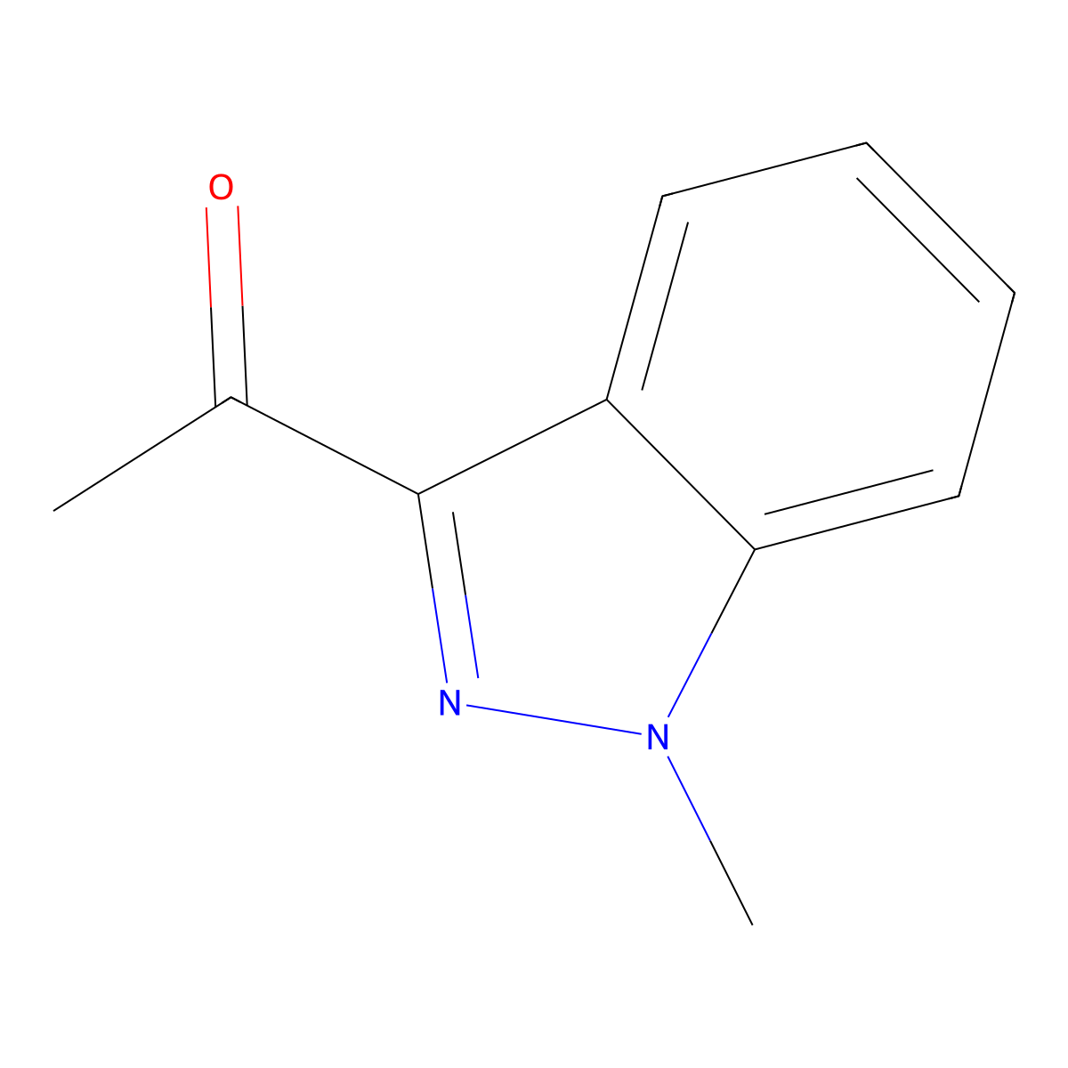 1-(1-Methyl-1H-indazol-3-yl)ethan-1-one molecular structure, CAS 69271-42-7