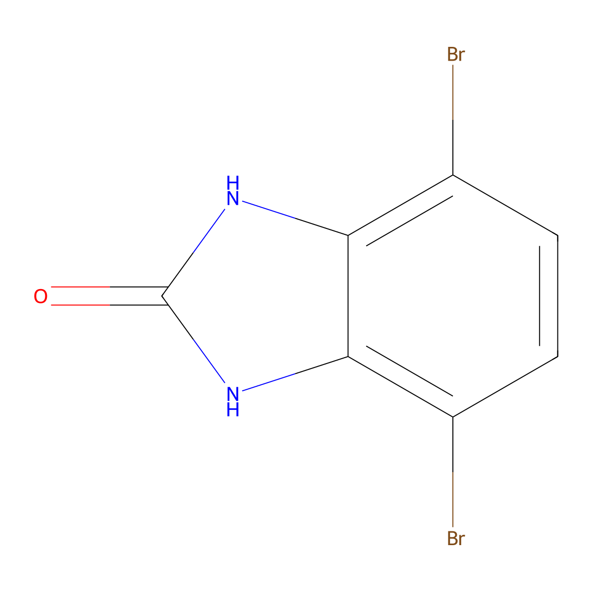 4,7-Dibromo-1,3-dihydro-2H-benzo[d]imidazol-2-one molecular structure, CAS 69272-52-2