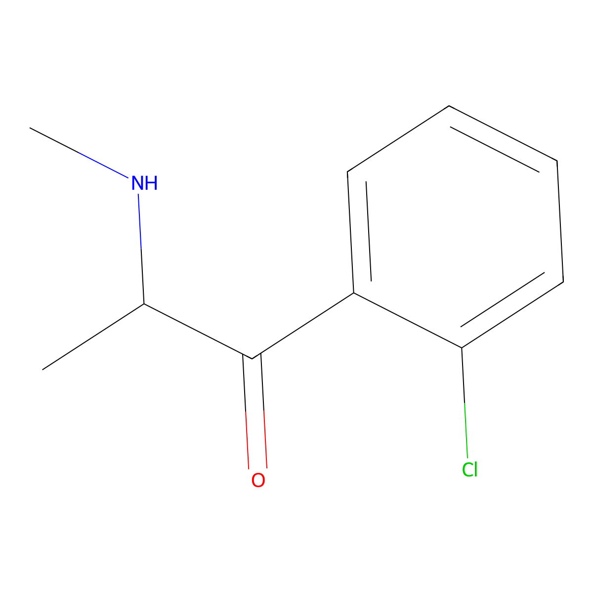 2-Chloromethcathinone molecular structure, CAS 692720-34-6