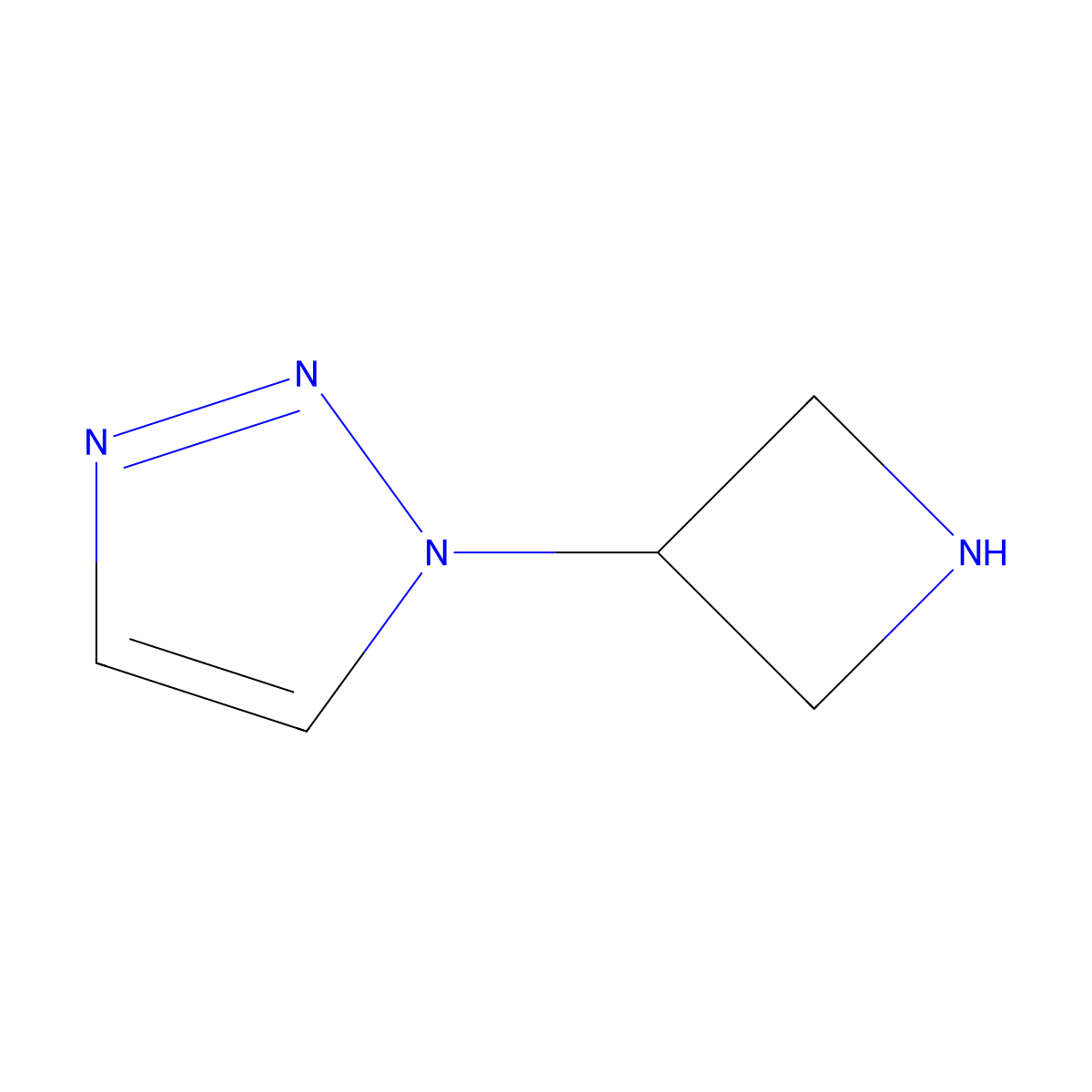 1-(azetidin-3-yl)-1H-1,2,3-triazole molecular structure, CAS 692723-17-4