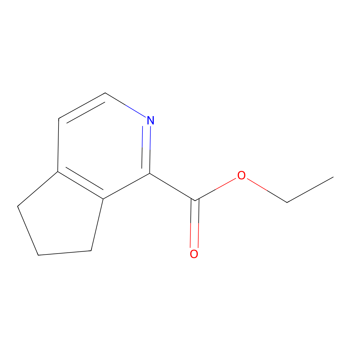 ethyl 5H,6H,7H-cyclopenta[c]pyridine-1-carboxylate molecular structure, CAS 692729-88-7