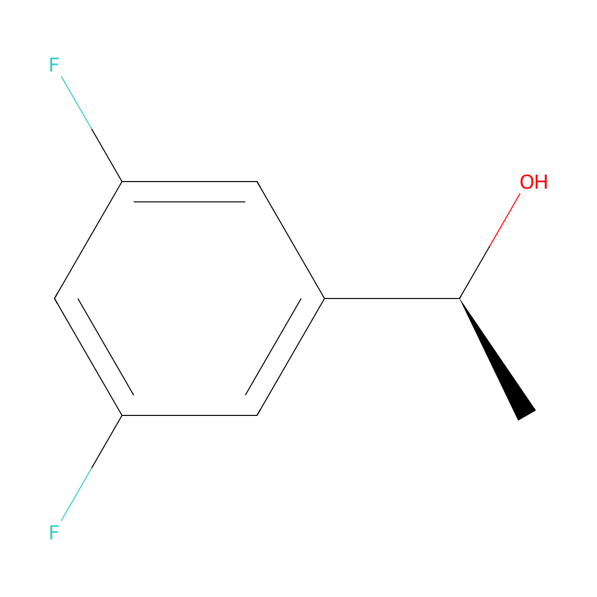 (S)-1-(3,5-difluorophenyl)ethanol molecular structure, CAS 692732-03-9