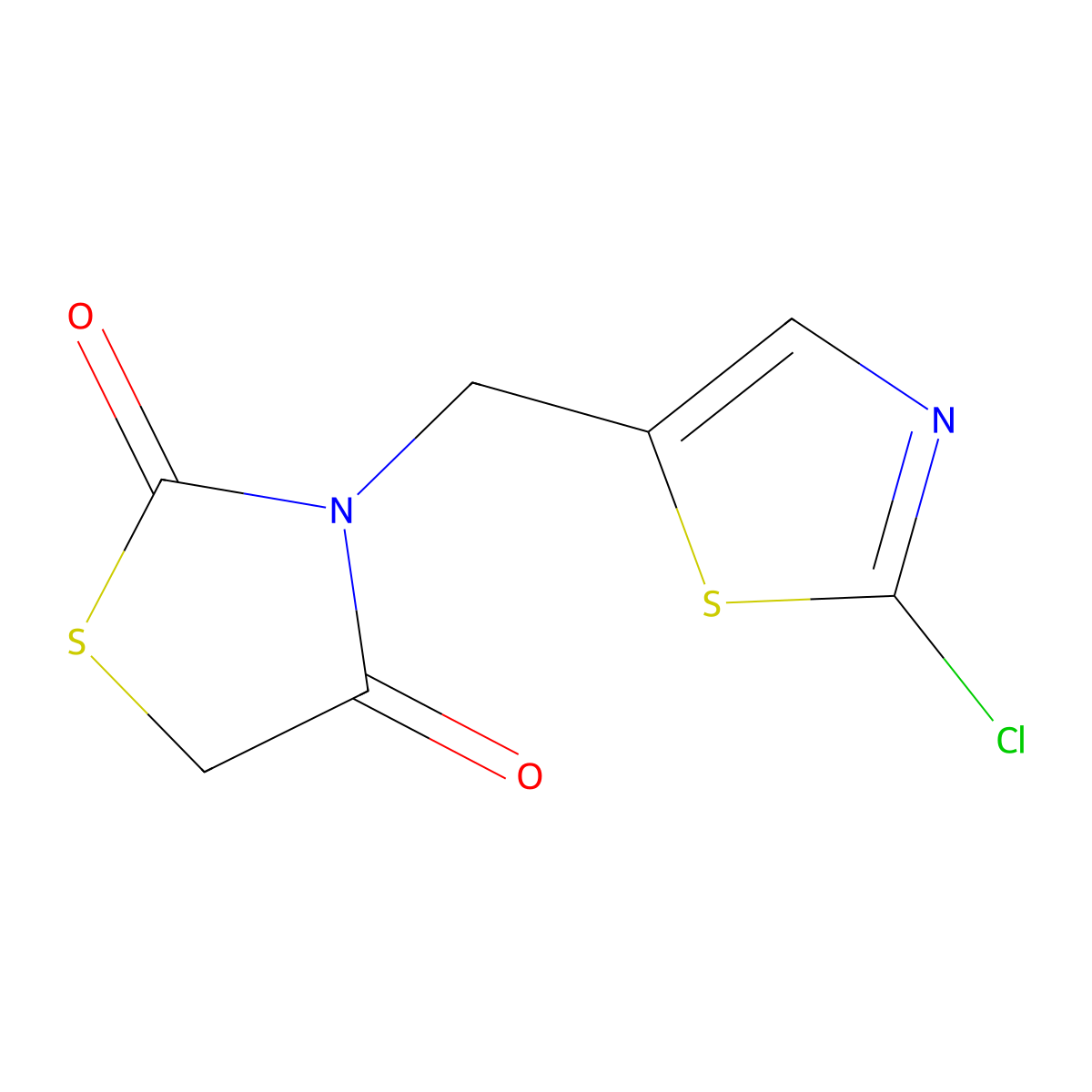 3-[(2-Chloro-1,3-thiazol-5-yl)methyl]-1,3-thiazolidine-2,4-dione molecular structure, CAS 692732-79-9