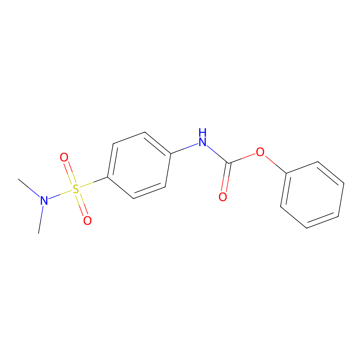 phenyl N-[4-(dimethylsulfamoyl)phenyl]carbamate molecular structure, CAS 692732-84-6
