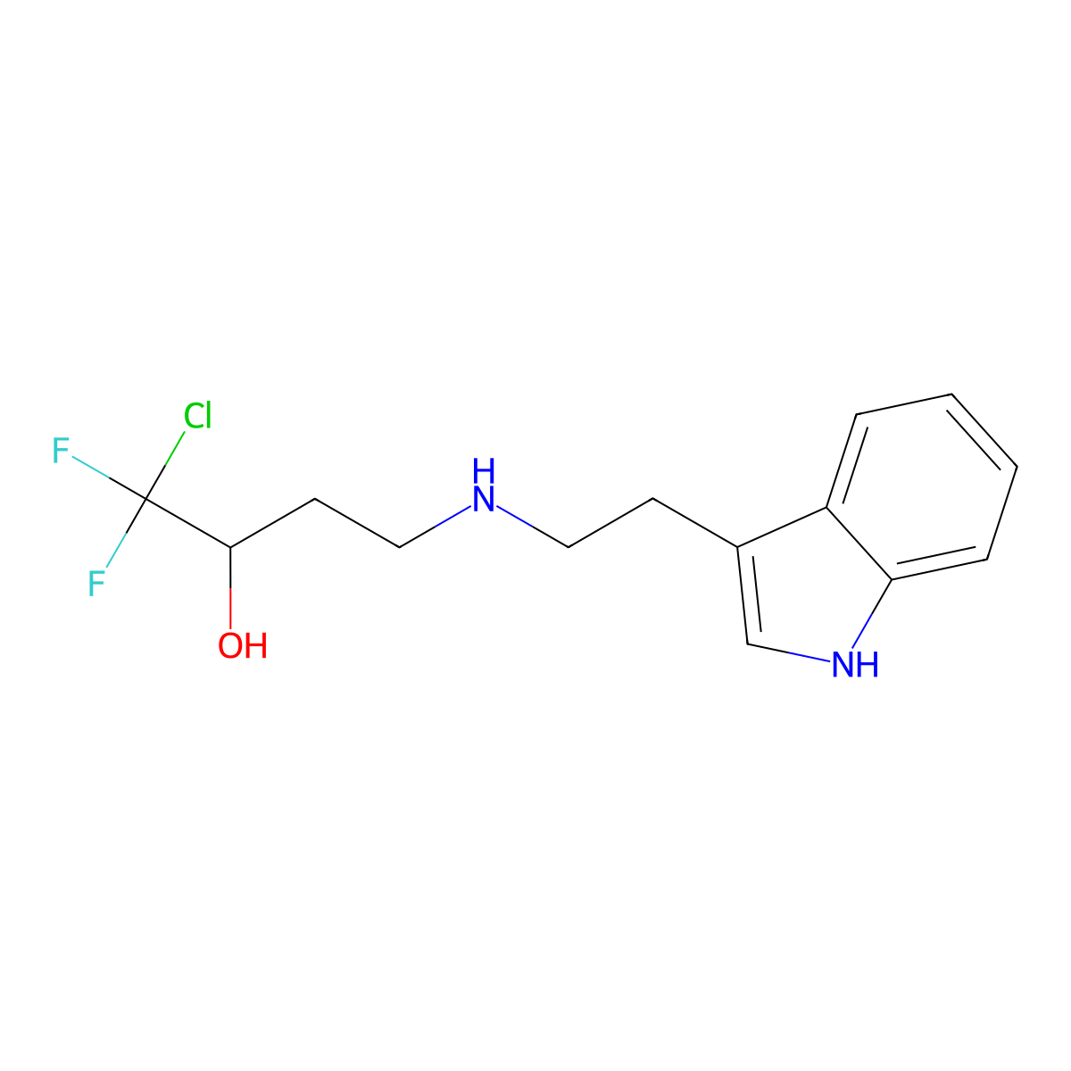 1-chloro-1,1-difluoro-4-{[2-(1H-indol-3-yl)ethyl]amino}-2-butanol molecular structure, CAS 692738-19-5