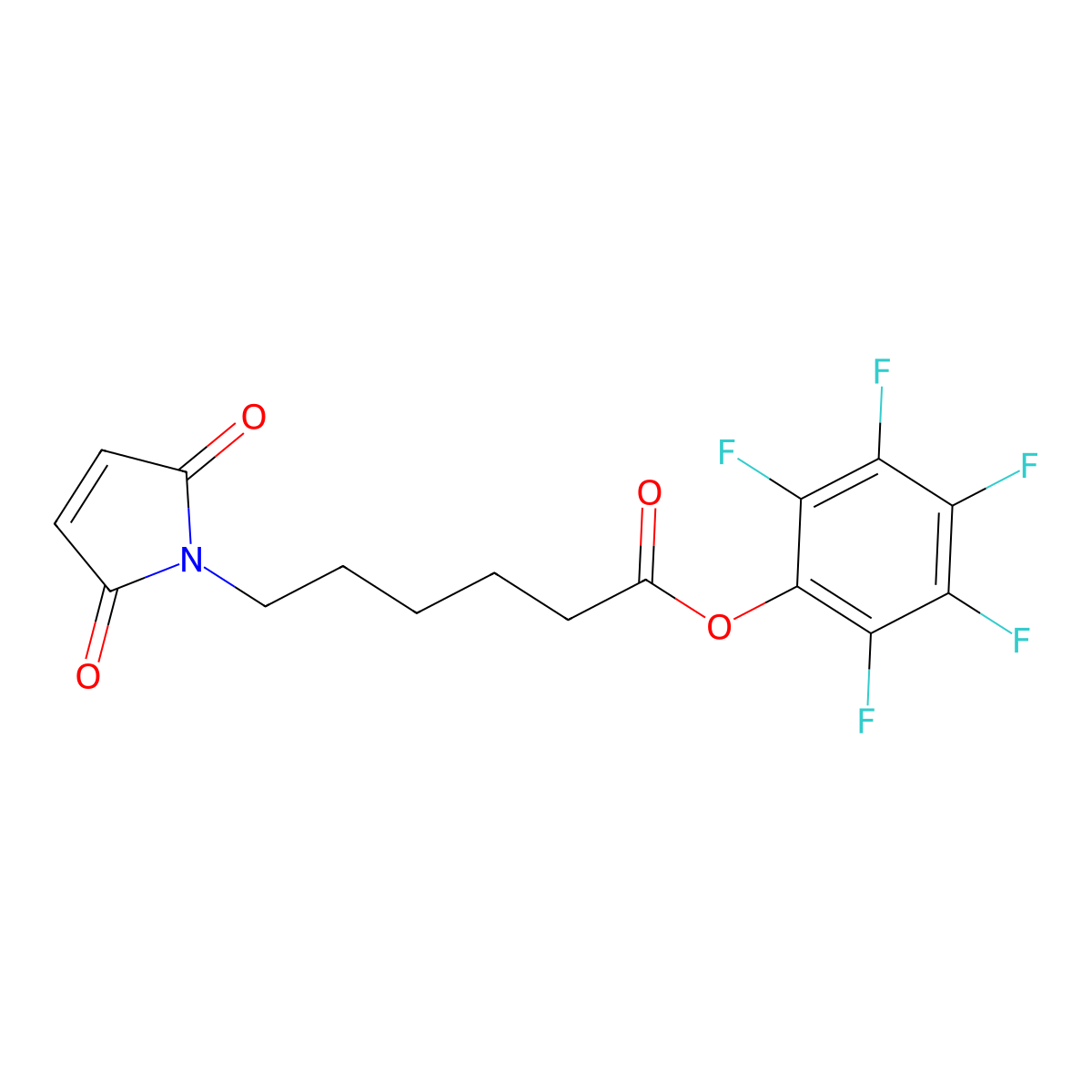 6-Maleimidocaproic acid pentafluorophenyl ester molecular structure, CAS 692739-25-6