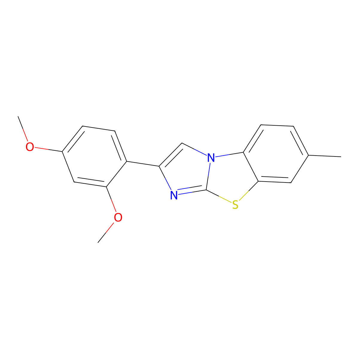 4-(2,4-Dimethoxyphenyl)-10-methyl-7-thia-2,5-diazatricyclo[6.4.0.0^{2,6}]dodeca-1(8),3,5,9,11-pentaene molecular structure, CAS 692744-76-6