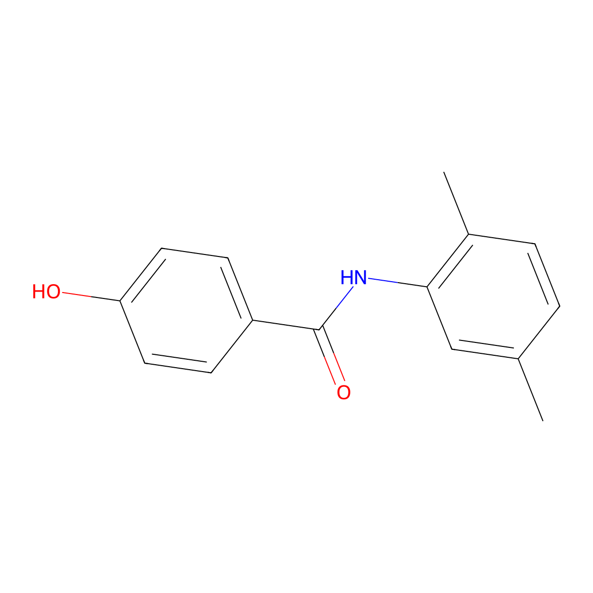 N-(2,5-dimethylphenyl)-4-hydroxybenzamide molecular structure, CAS 692745-50-9
