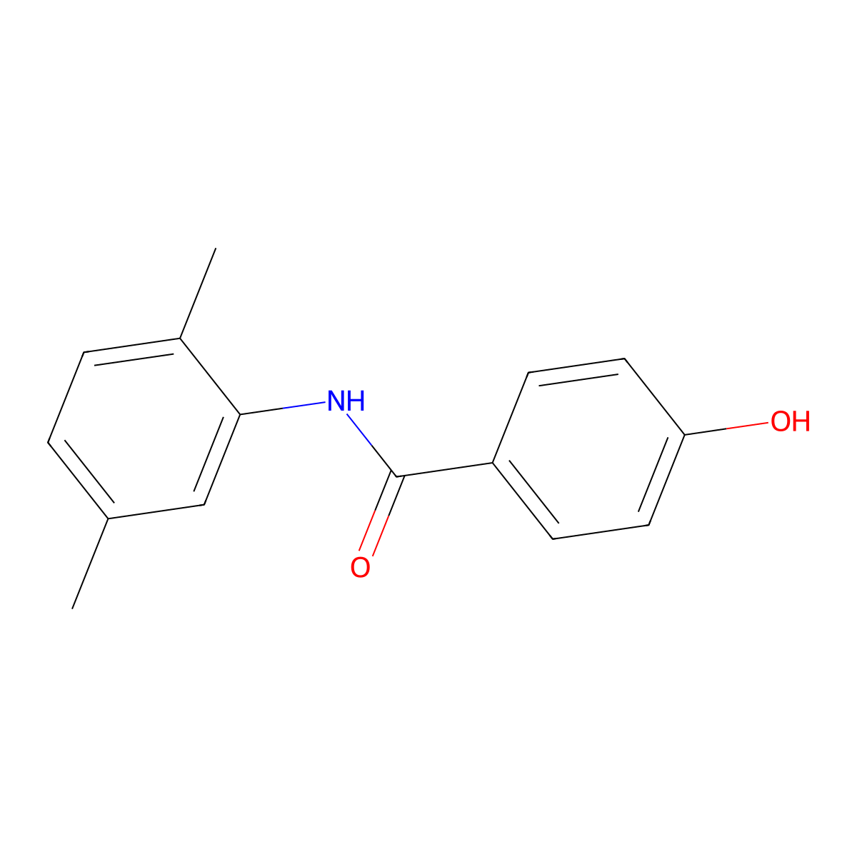 N-(2,5-dimethylphenyl)-4-hydroxybenzamide molecular structure, CAS 692745-50-9