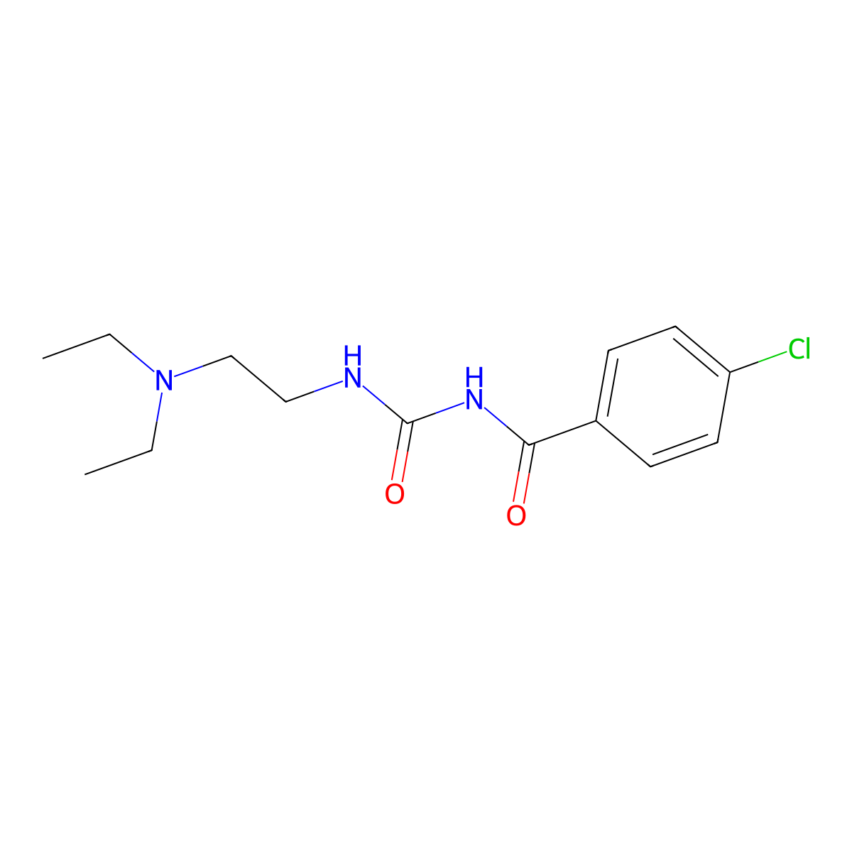 N-(4-chlorobenzoyl)-N'-[2-(diethylamino)ethyl]urea molecular structure, CAS 692745-92-9