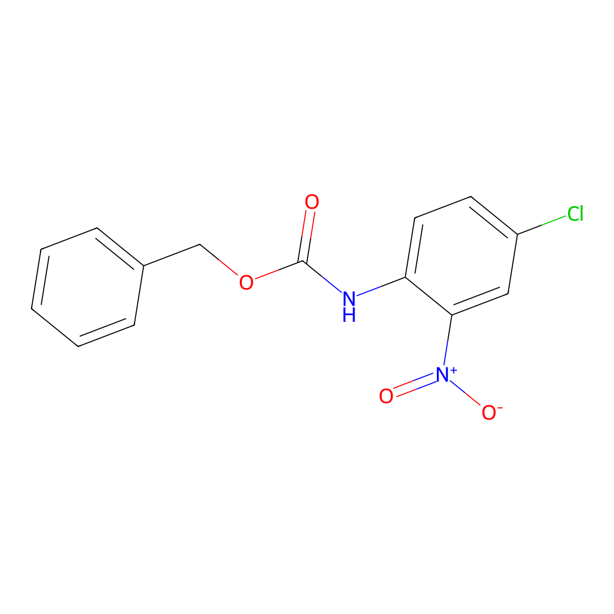 benzyl N-(4-chloro-2-nitrophenyl)carbamate molecular structure, CAS 692746-95-5