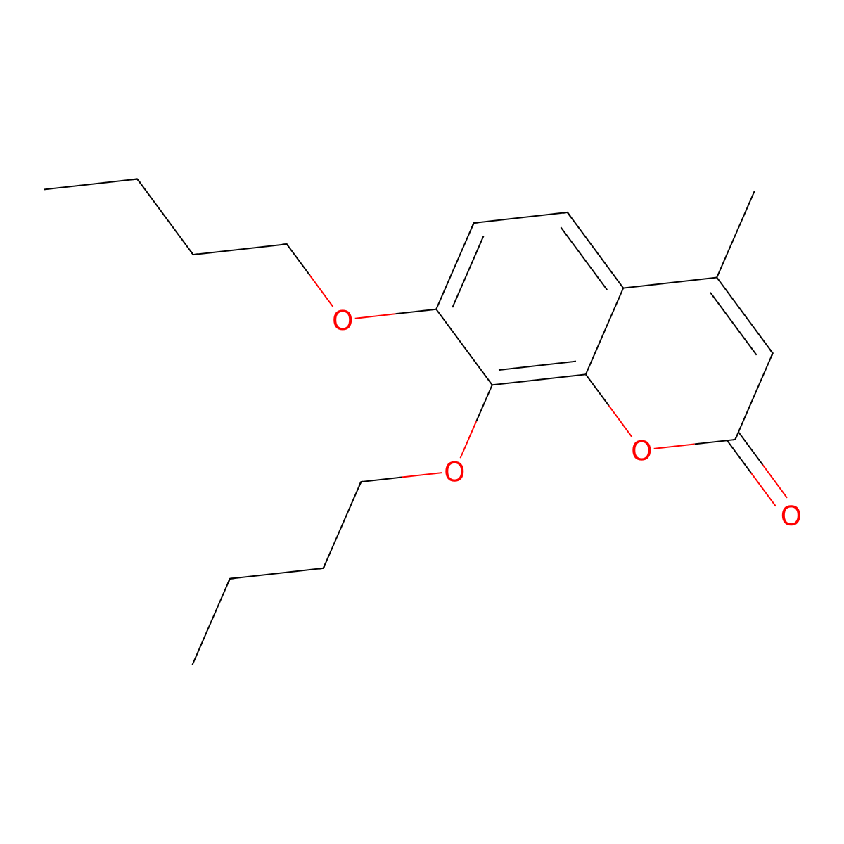 7,8-dibutoxy-4-methyl-2H-chromen-2-one molecular structure, CAS 692747-33-4