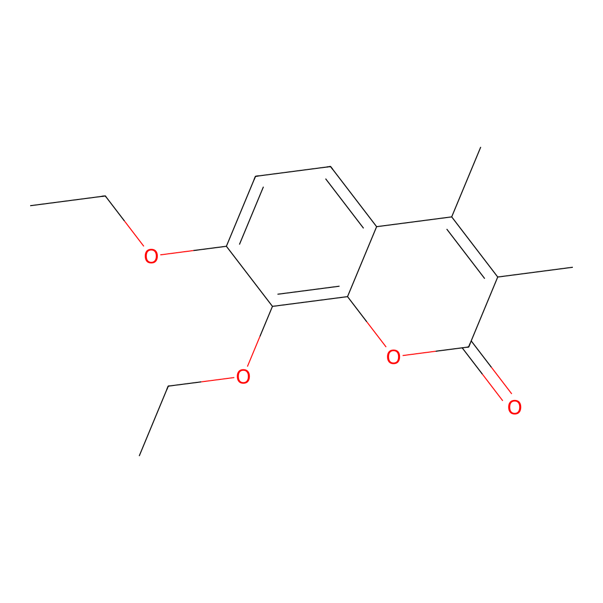 7,8-Diethoxy-3,4-dimethylchromen-2-one molecular structure, CAS 692747-35-6