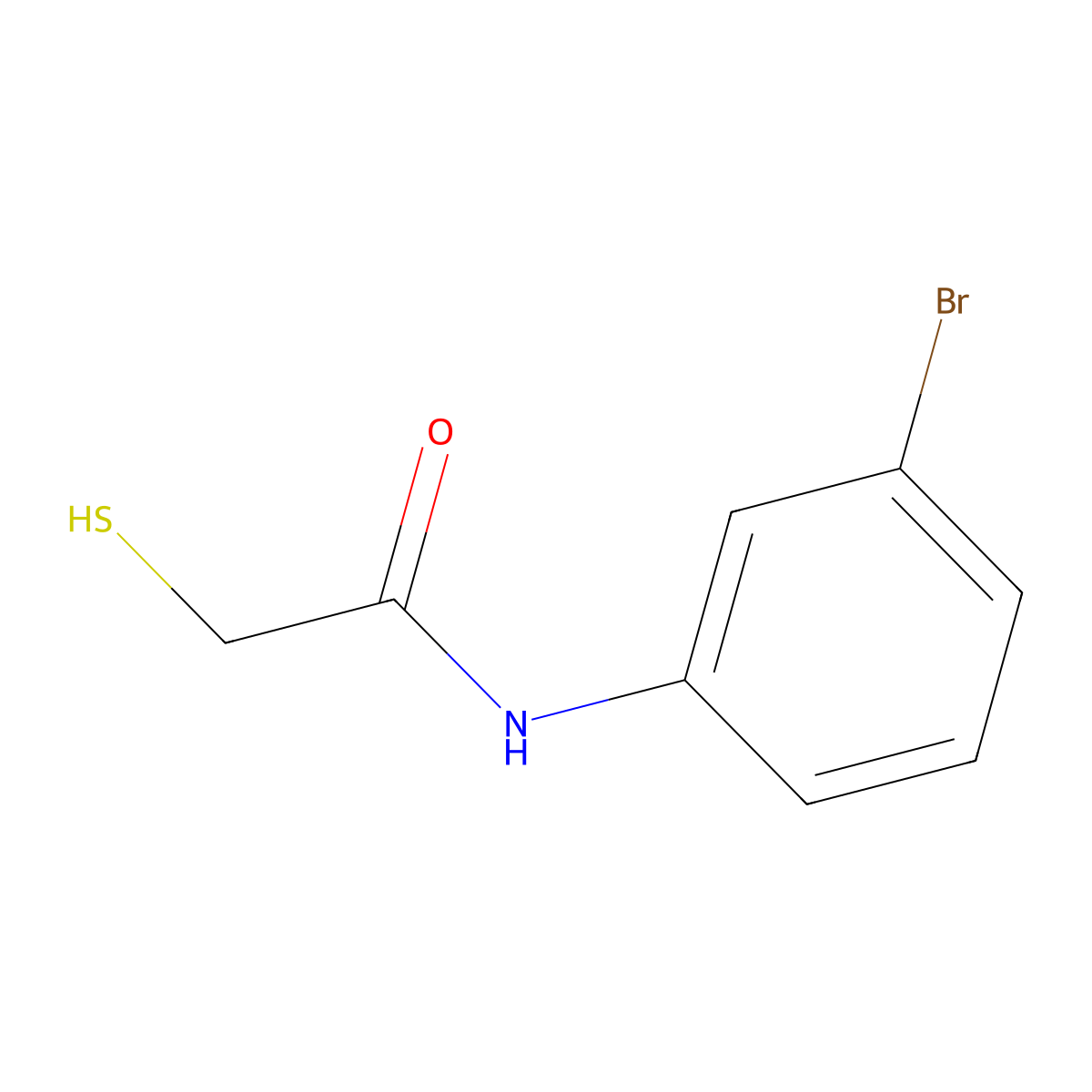 N-(3-bromophenyl)-2-sulfanylacetamide molecular structure, CAS 692750-09-7