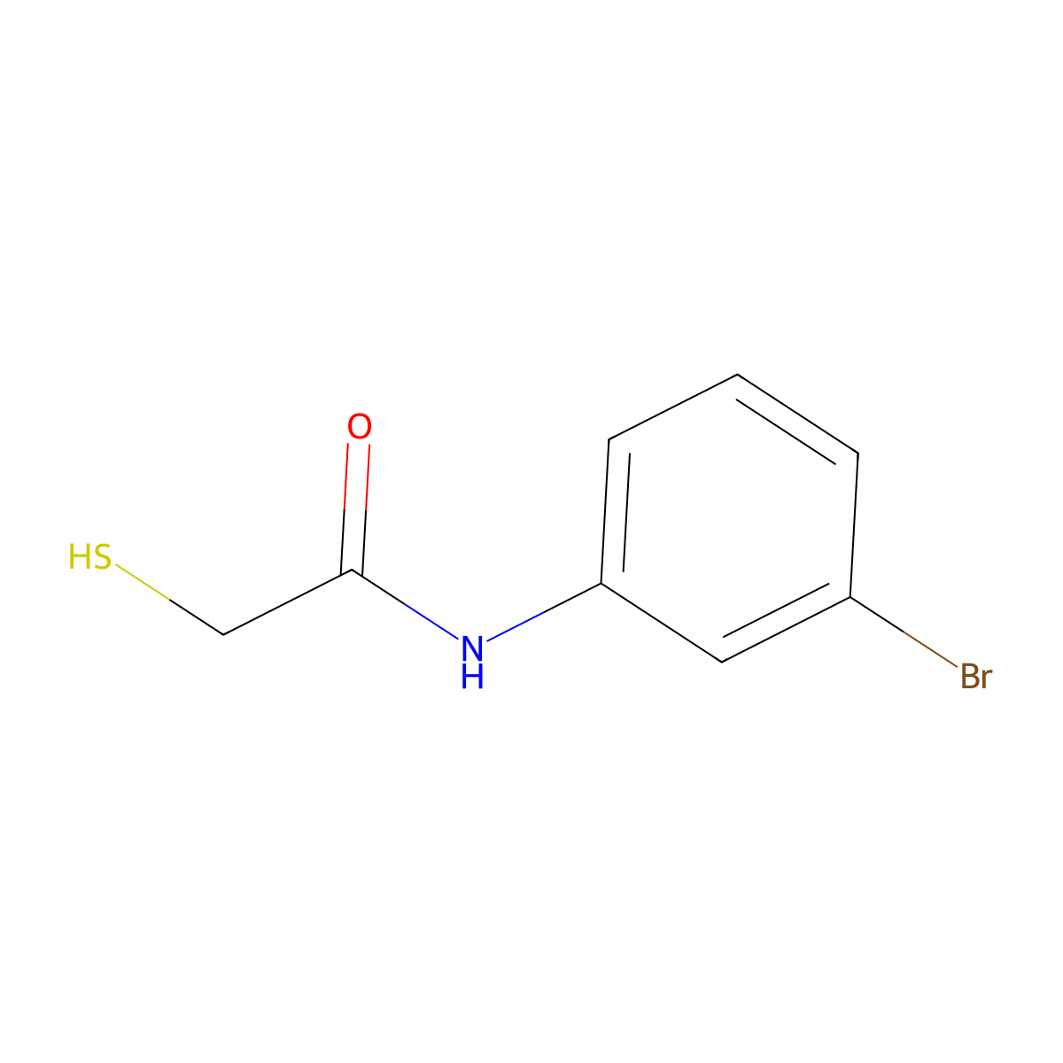 N-(3-bromophenyl)-2-sulfanylacetamide molecular structure, CAS 692750-09-7