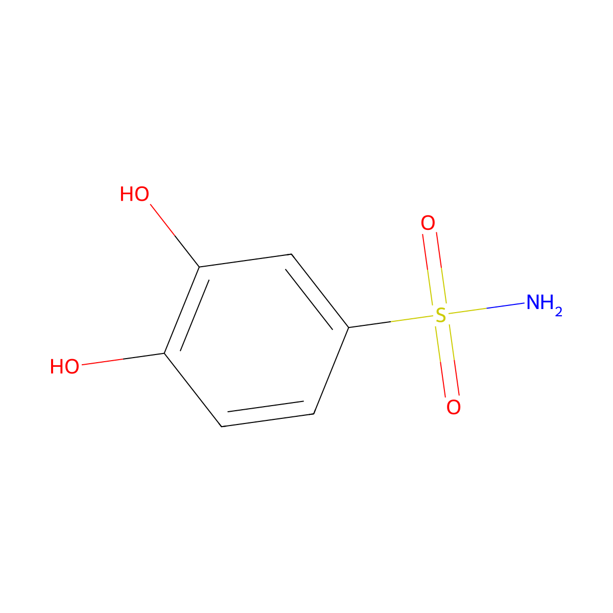 3,4-Dihydroxybenzenesulfonamide molecular structure, CAS 692757-03-2