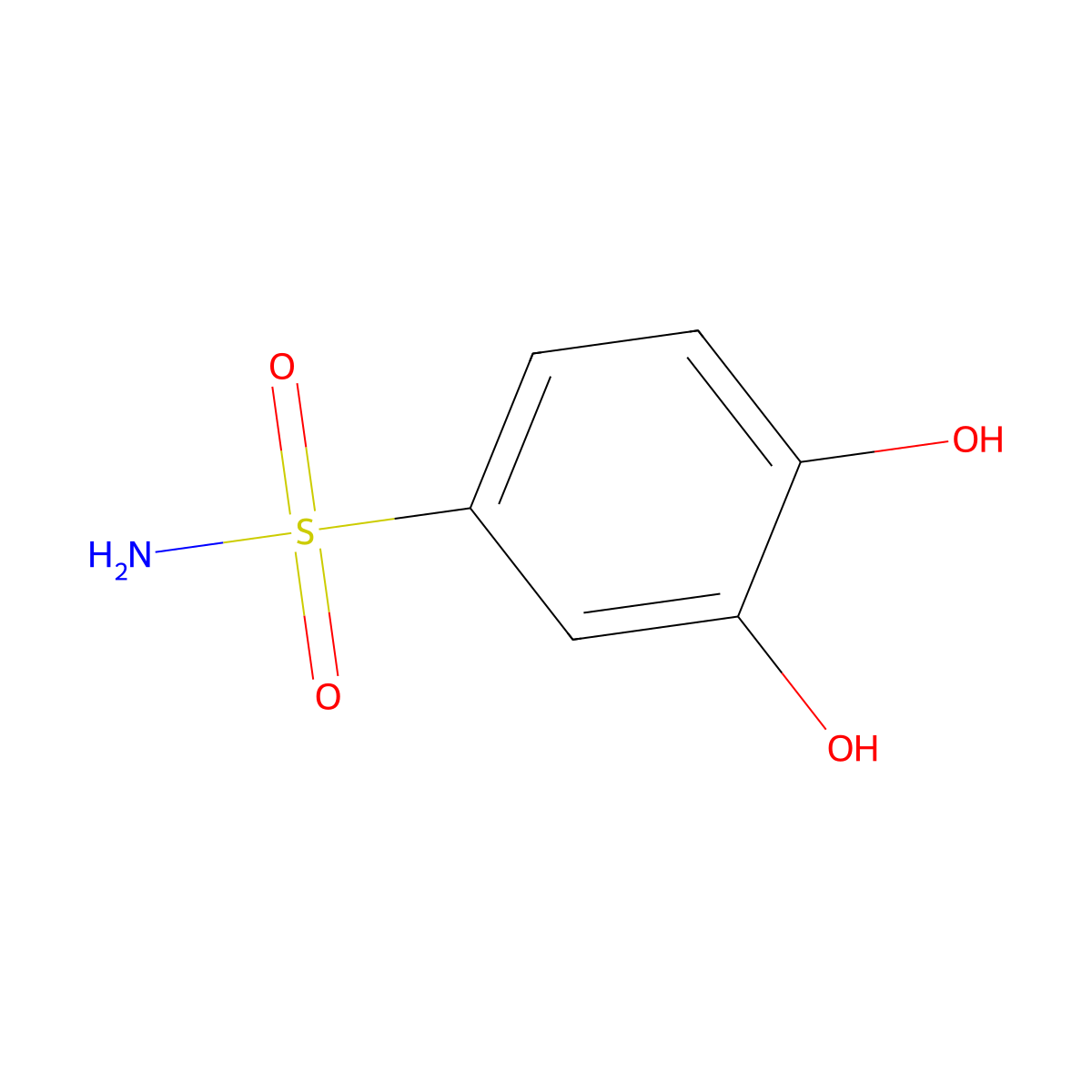 3,4-Dihydroxybenzenesulfonamide molecular structure, CAS 692757-03-2