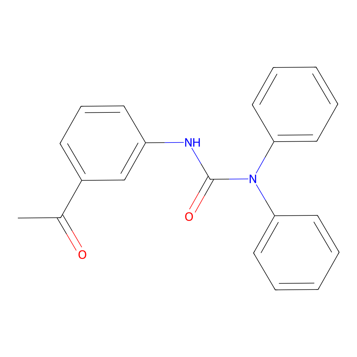 3-(3-Acetylphenyl)-1,1-diphenylurea molecular structure, CAS 692762-07-5