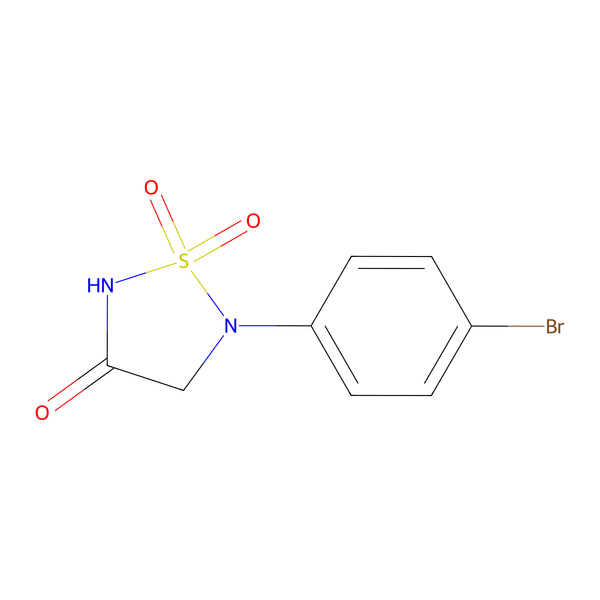 5-(4-Bromophenyl)-1lambda6,2,5-thiadiazolidine-1,1,3-trione molecular structure, CAS 692765-79-0