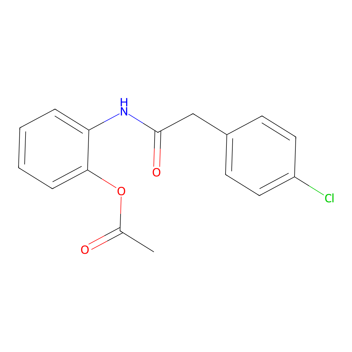 2-{[(4-Chlorophenyl)acetyl]amino}phenyl acetate molecular structure, CAS 692766-10-2
