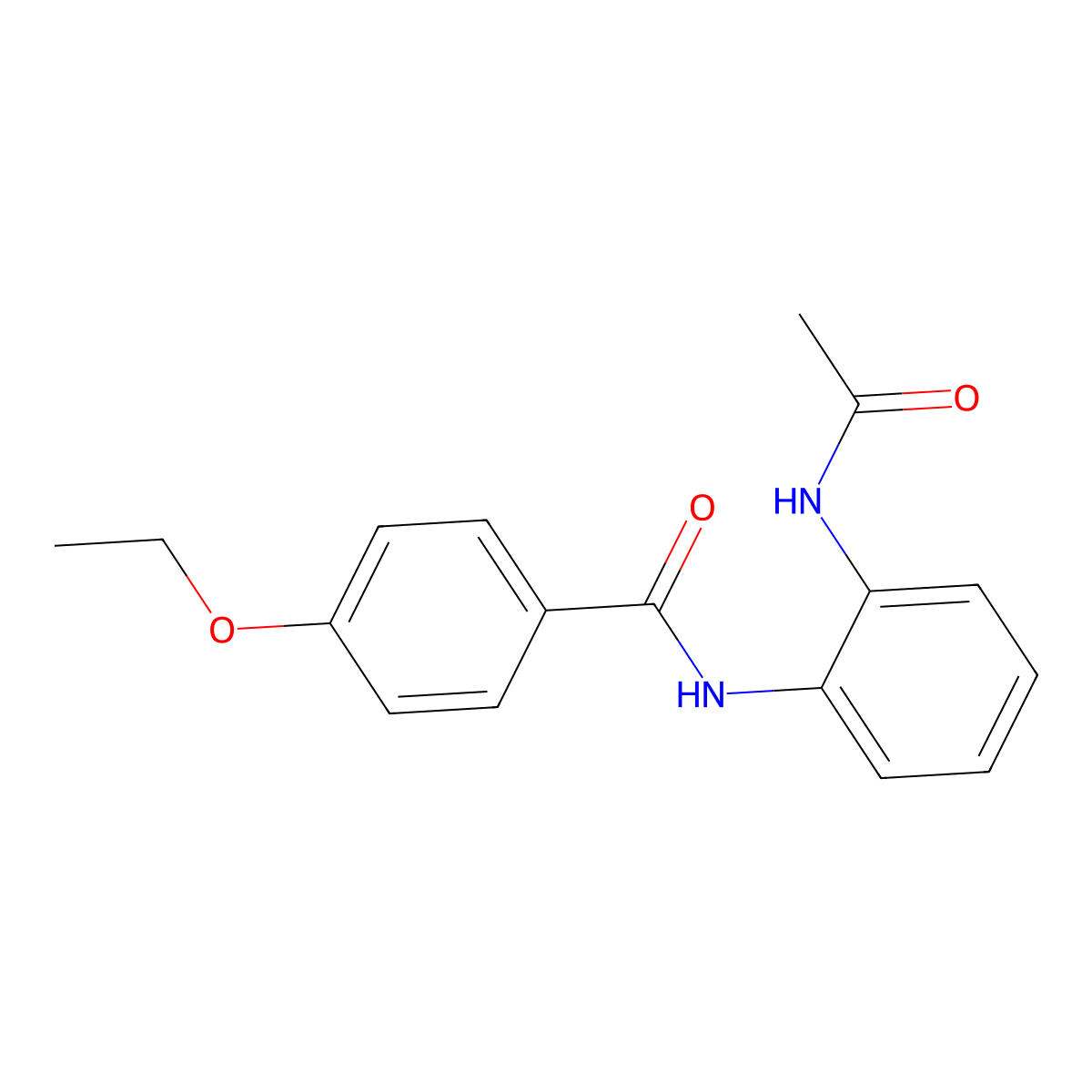 N-(2-acetamidophenyl)-4-ethoxybenzamide molecular structure, CAS 692766-86-2