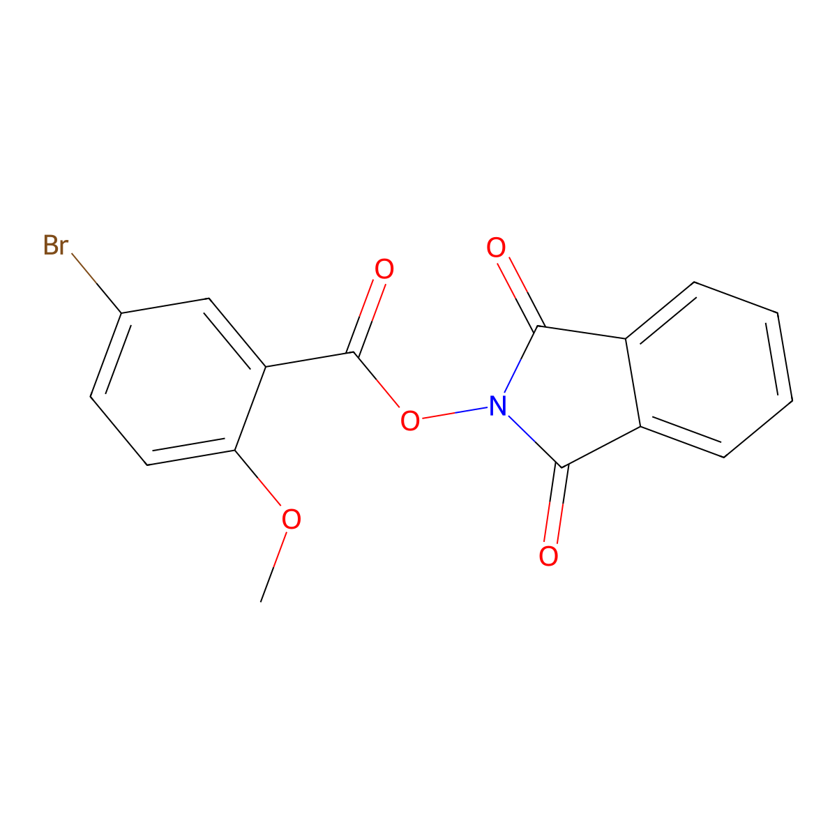 2-{[(5-bromo-2-methoxyphenyl)carbonyl]oxy}-1H-isoindole-1,3(2H)-dione molecular structure, CAS 692767-88-7