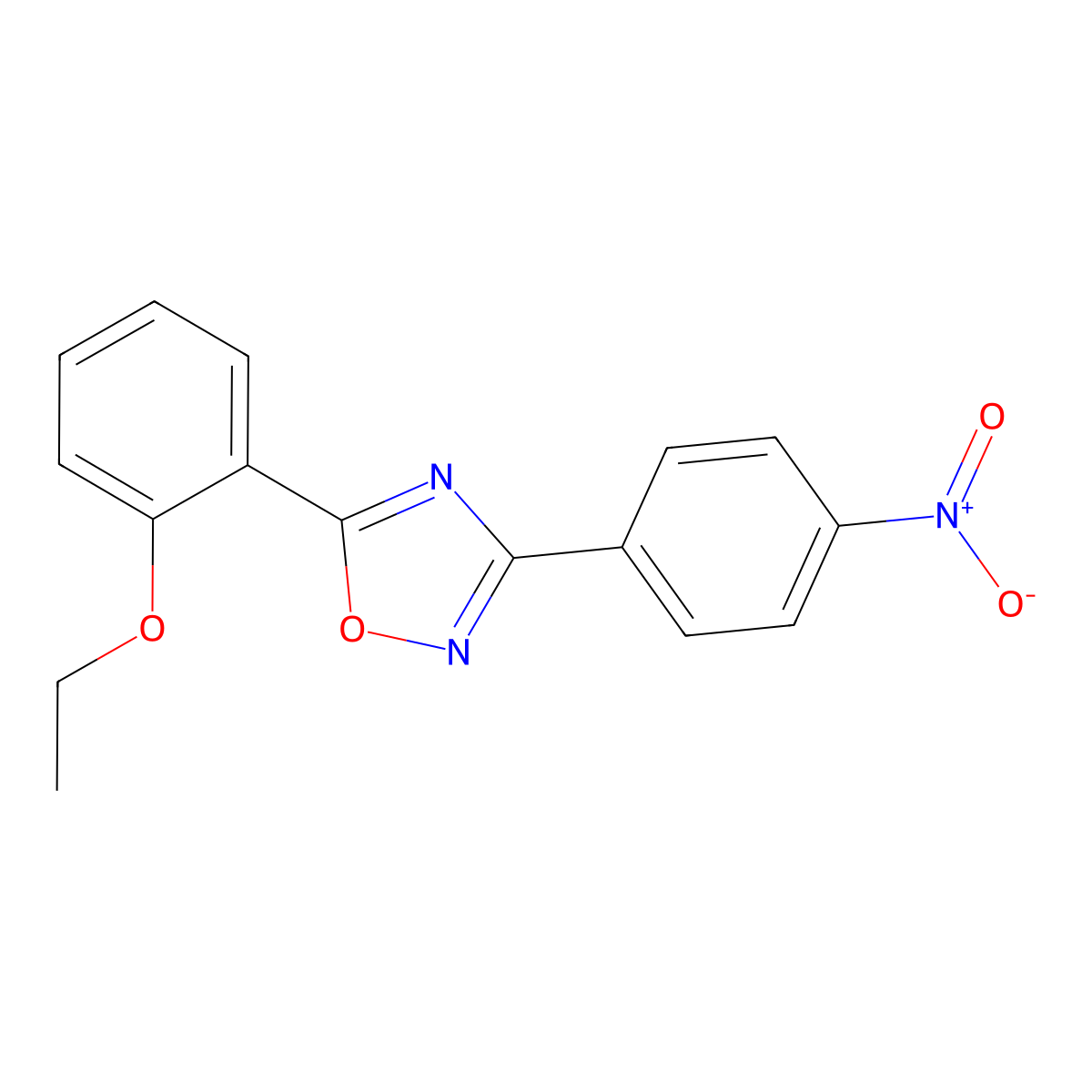 5-(2-Ethoxyphenyl)-3-(4-nitrophenyl)-1,2,4-oxadiazole molecular structure, CAS 692768-63-1