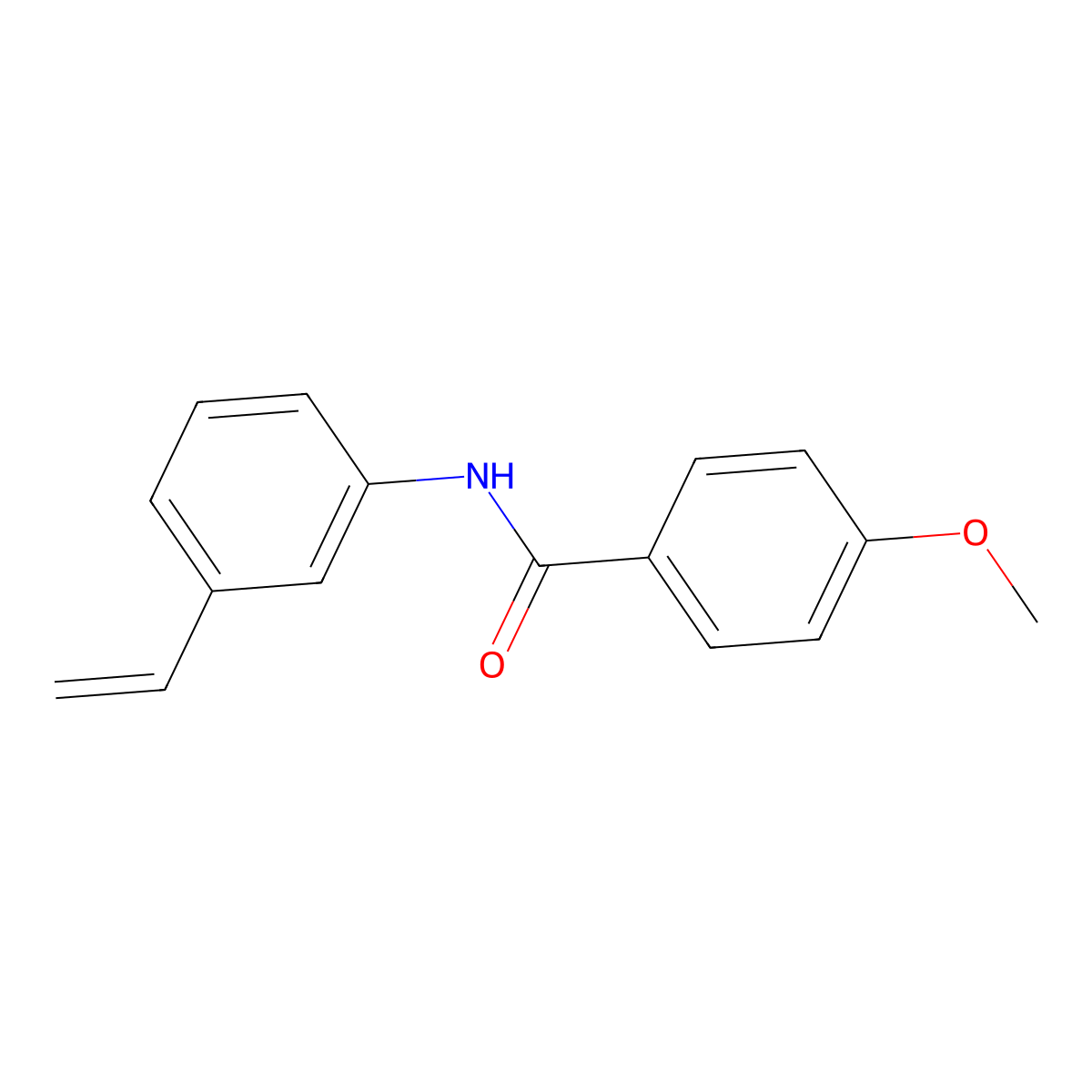 N-(3-ethenylphenyl)-4-methoxybenzamide molecular structure, CAS 692768-79-9