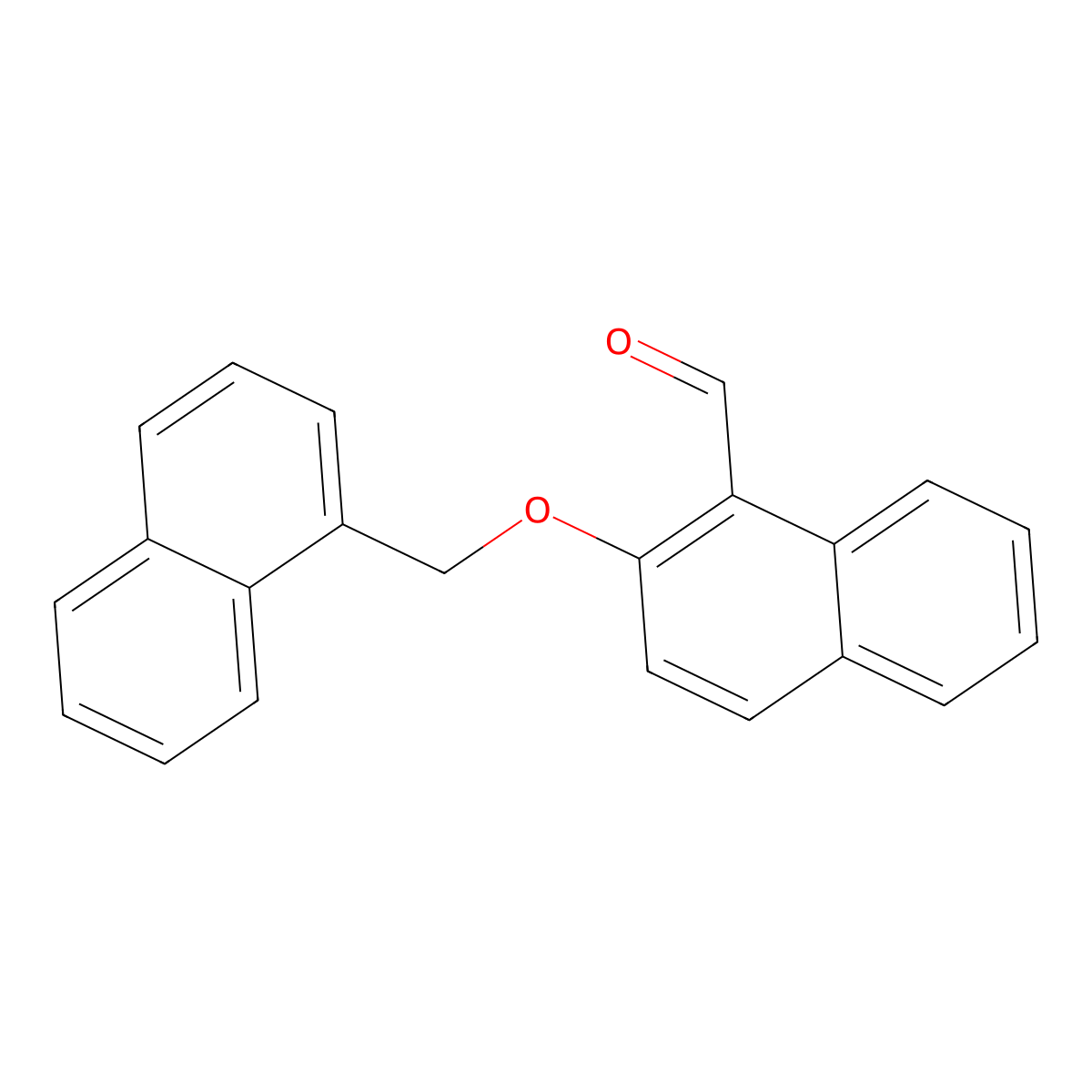 2-(Naphthalen-1-ylmethoxy)naphthalene-1-carbaldehyde molecular structure, CAS 692771-20-3
