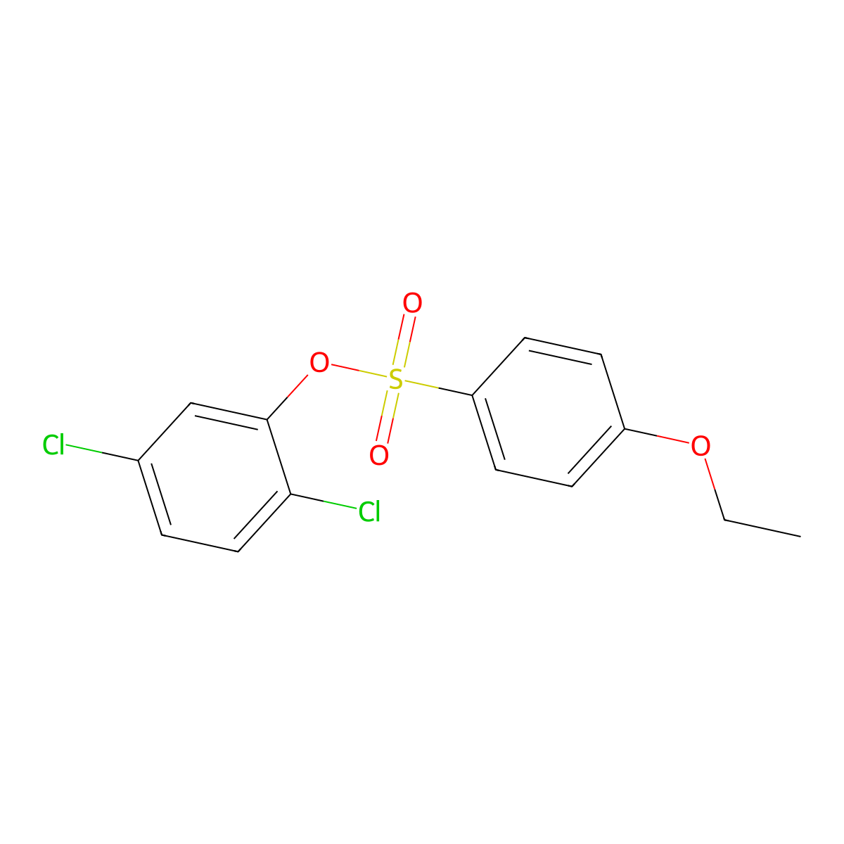2,5-Dichlorophenyl 4-ethoxybenzenesulfonate molecular structure, CAS 692773-45-8