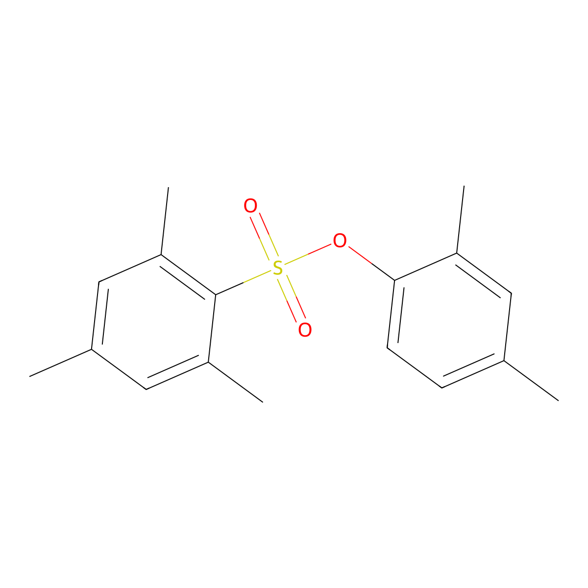 2,4-Dimethylphenyl 2,4,6-trimethylbenzenesulfonate molecular structure, CAS 692773-88-9