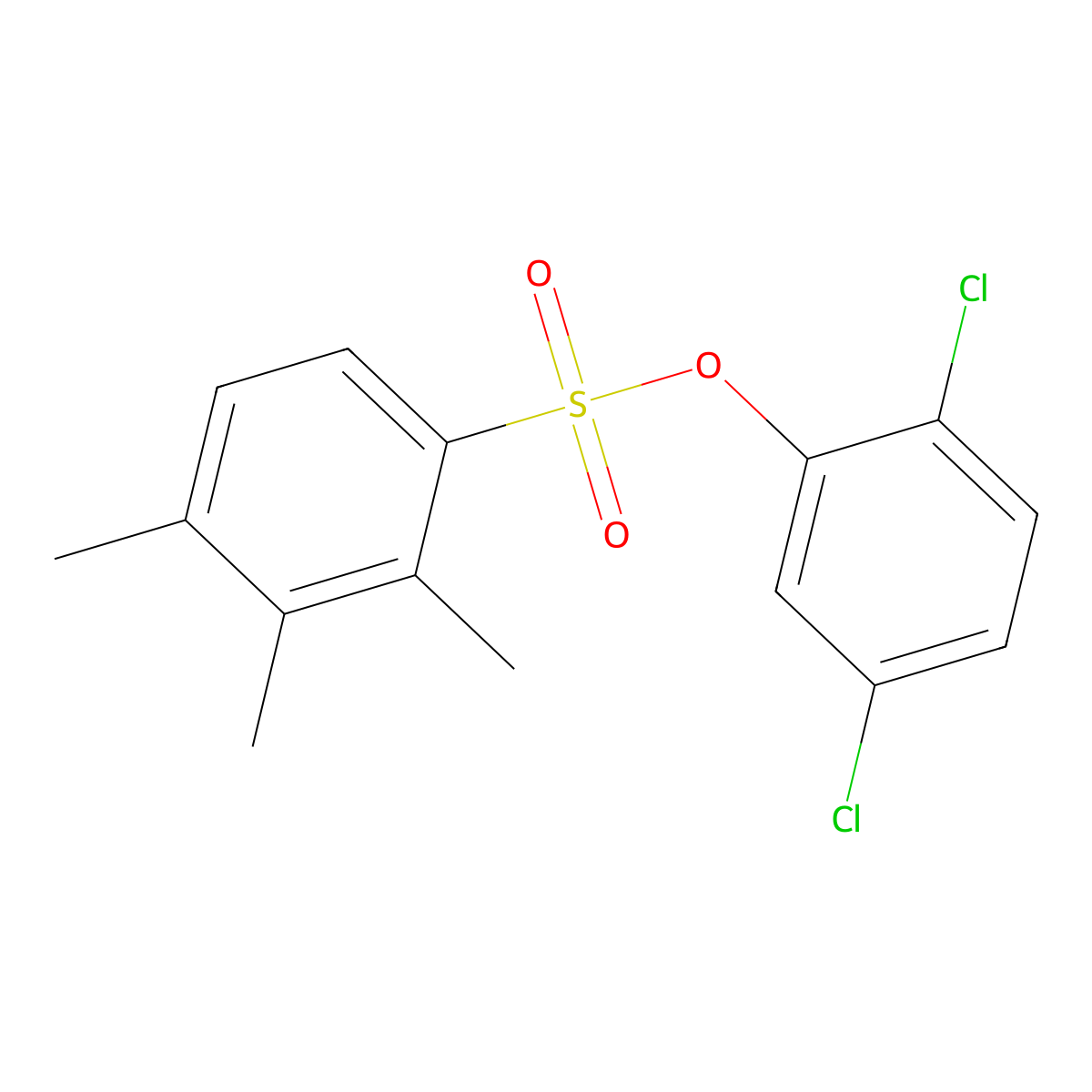 2,5-Dichlorophenyl 2,3,4-trimethylbenzenesulfonate molecular structure, CAS 692774-55-3