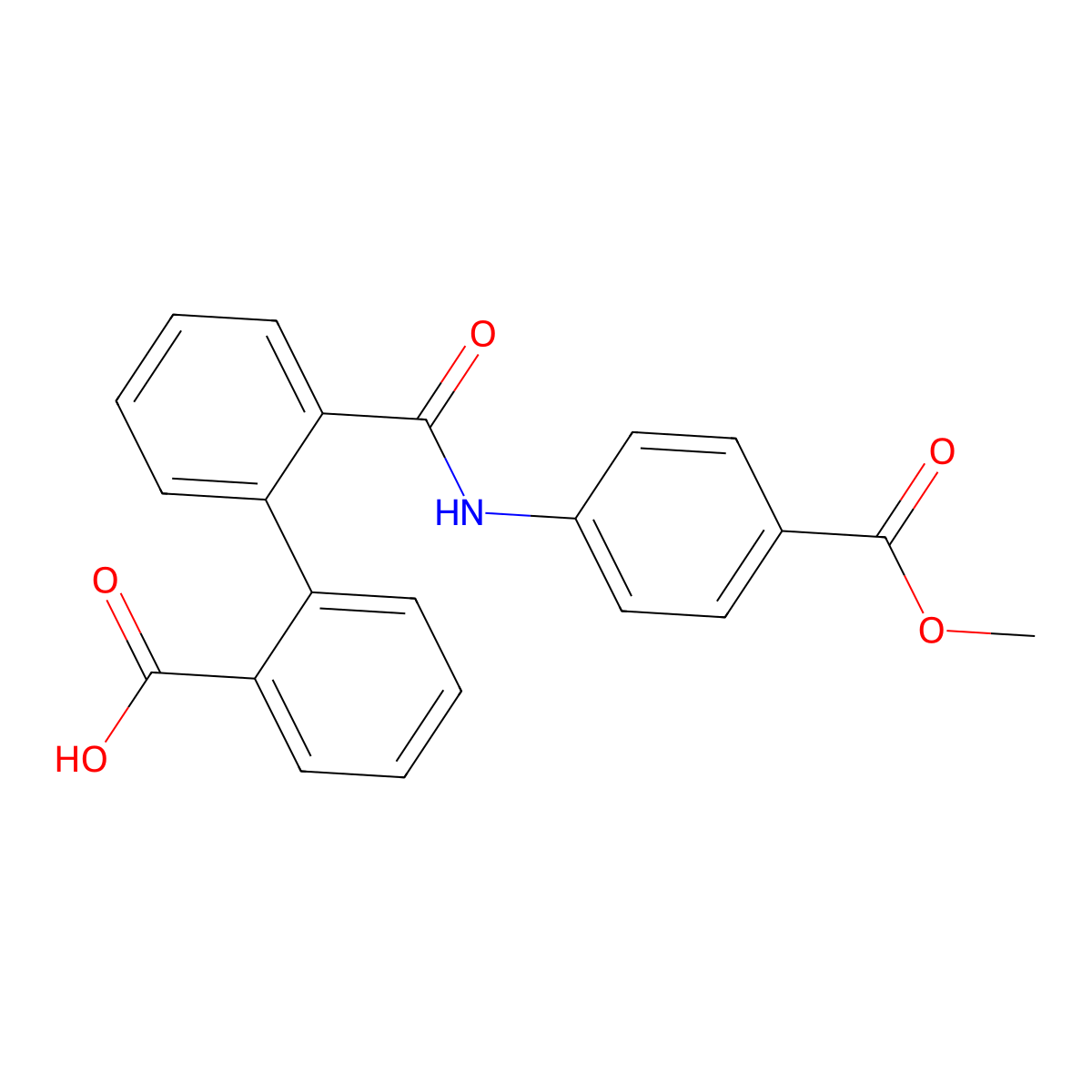 2'-{[4-(Methoxycarbonyl)phenyl]carbamoyl}biphenyl-2-carboxylic acid molecular structure, CAS 692775-04-5