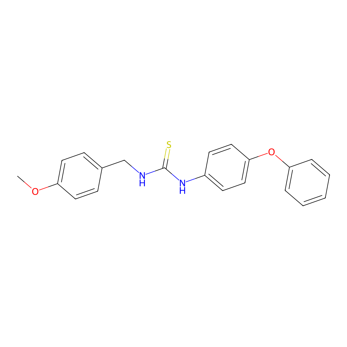 1-[(4-Methoxyphenyl)methyl]-3-(4-phenoxyphenyl)thiourea molecular structure, CAS 692775-23-8