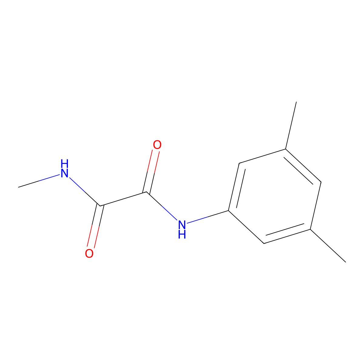 N-(3,5-dimethylphenyl)-N'-methylethanediamide molecular structure, CAS 692776-05-9