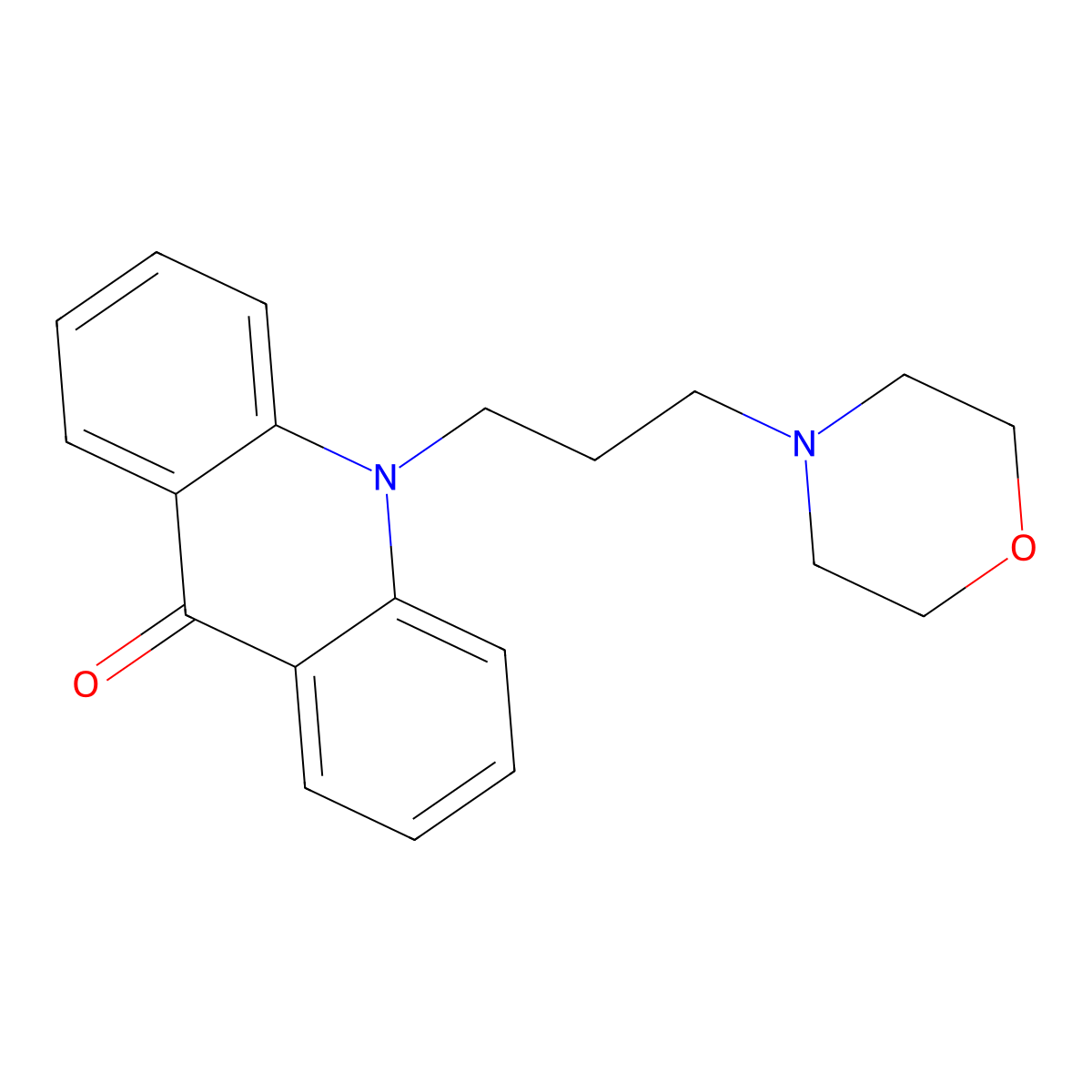 10-[3-(Morpholin-4-yl)propyl]-9,10-dihydroacridin-9-one molecular structure, CAS 692776-69-5