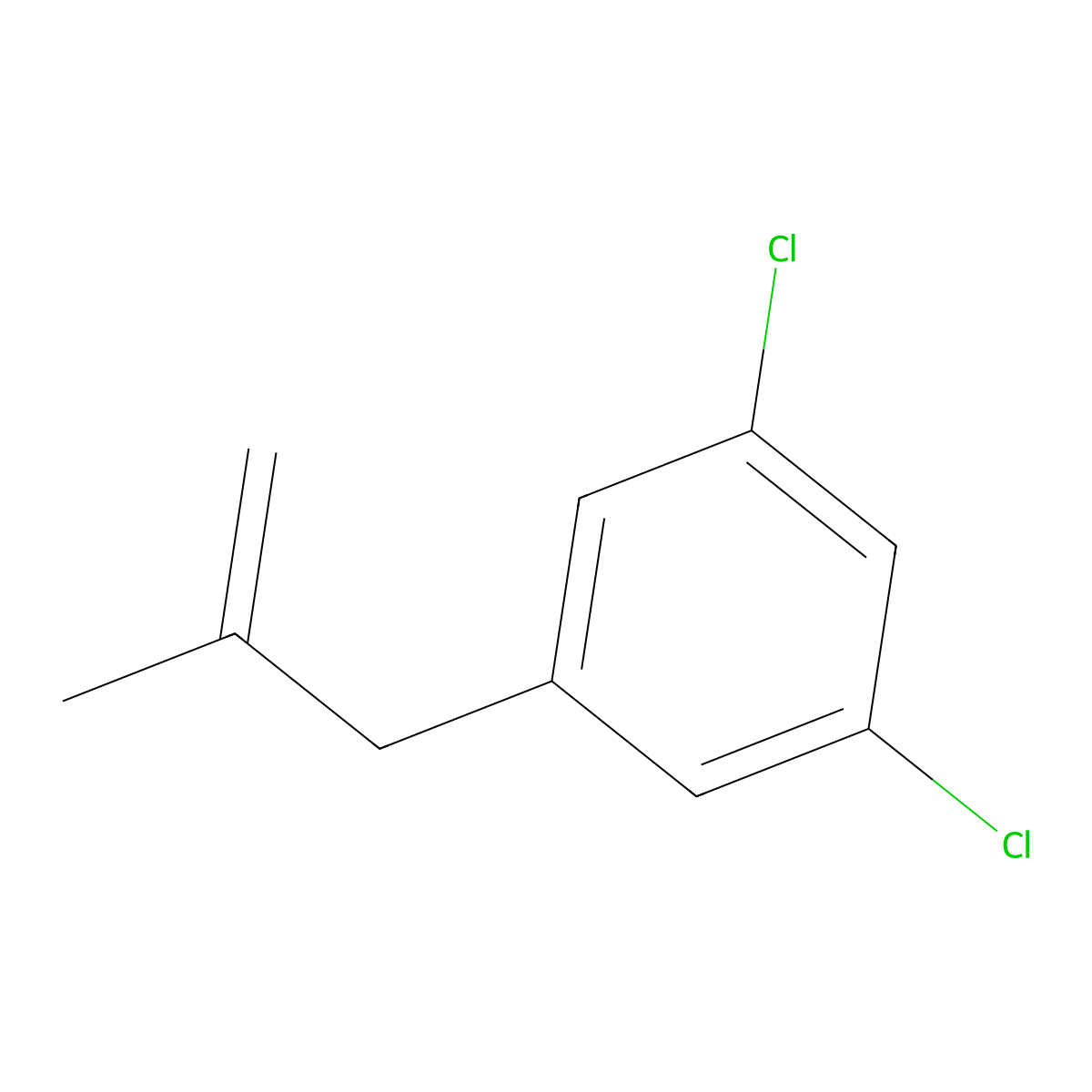 3-(3,5-Dichlorophenyl)-2-methyl-1-propene molecular structure, CAS 69278-44-0