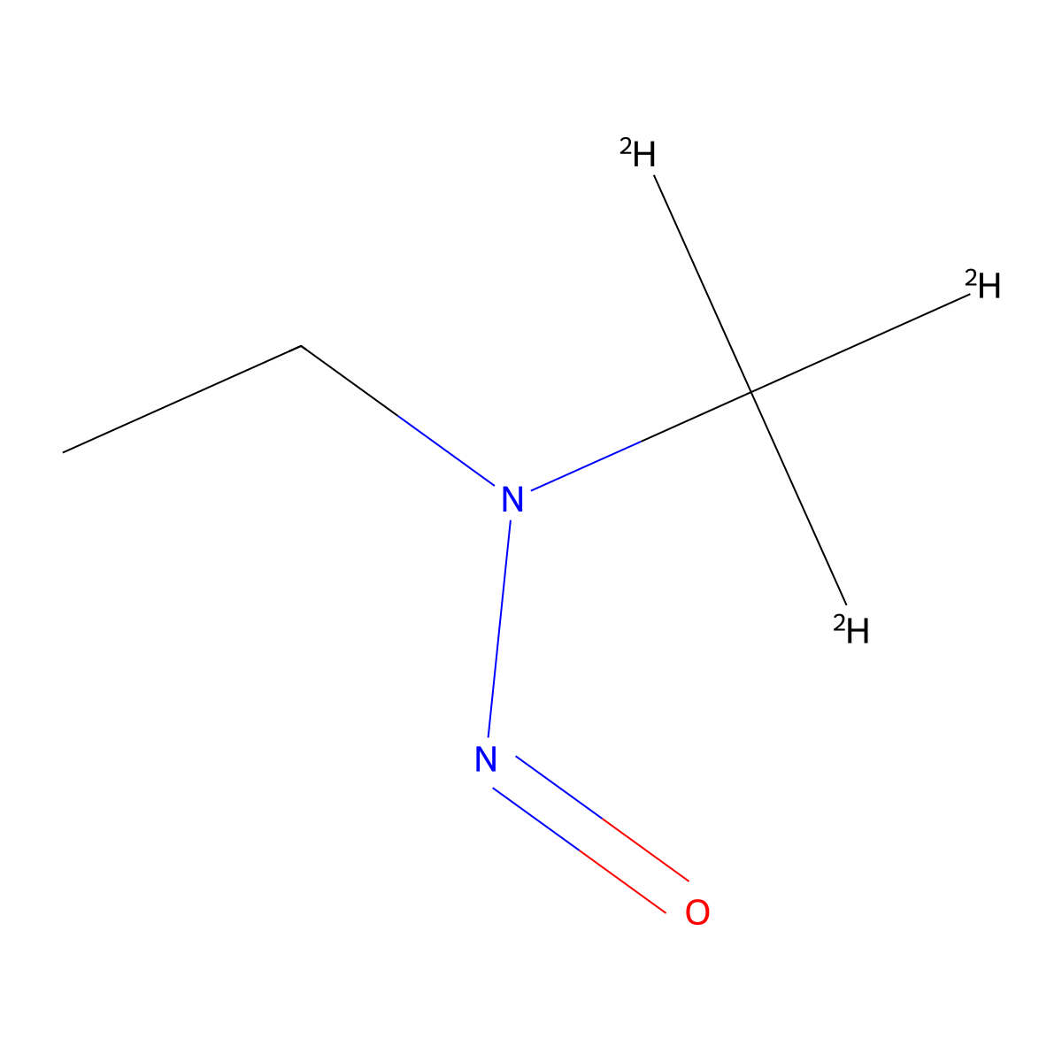 N-ethyl-N-(trideuteriomethyl)nitrous amide molecular structure, CAS 69278-54-2
