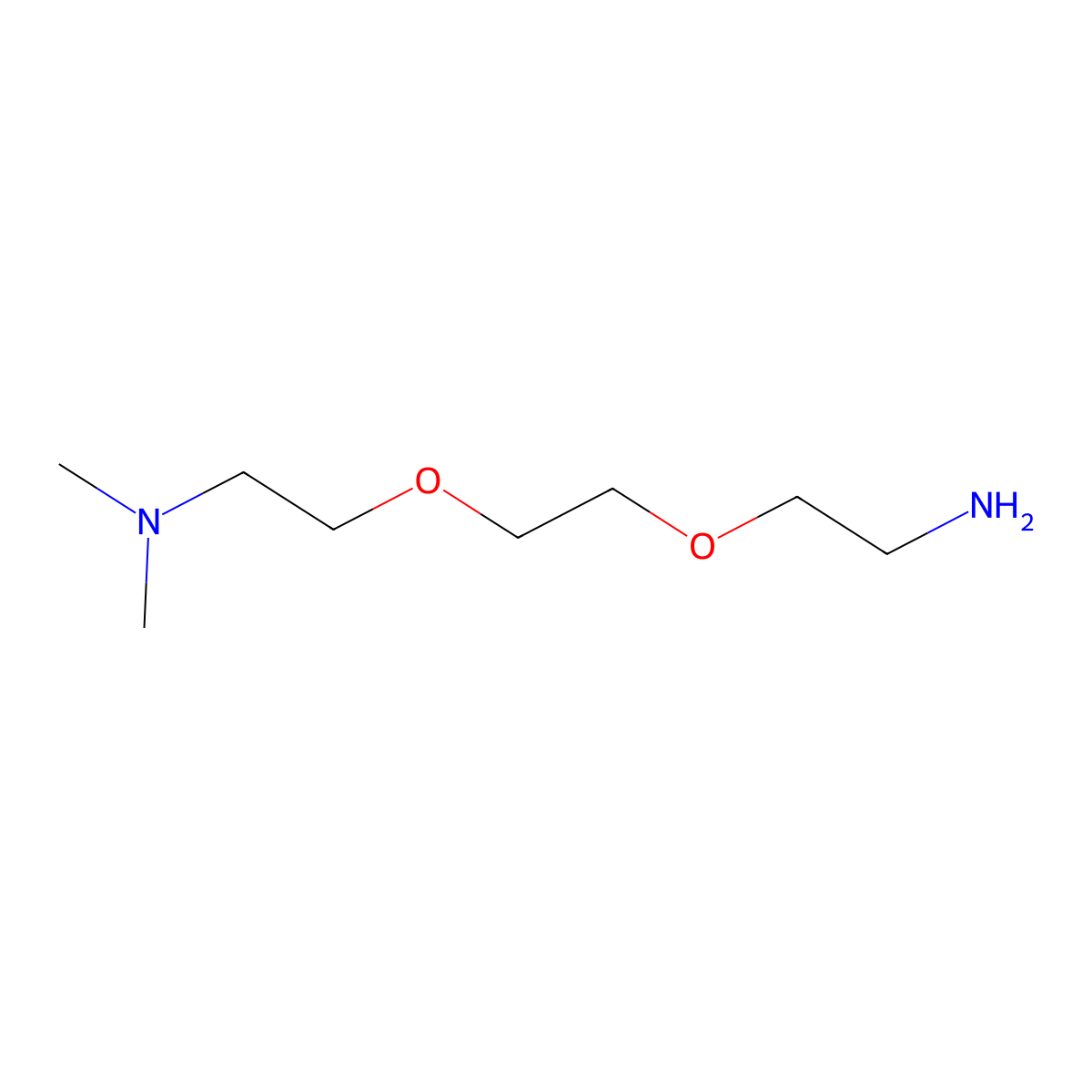 Dimethylamino-PEG2-C2-NH2 molecular structure, CAS 692782-62-0