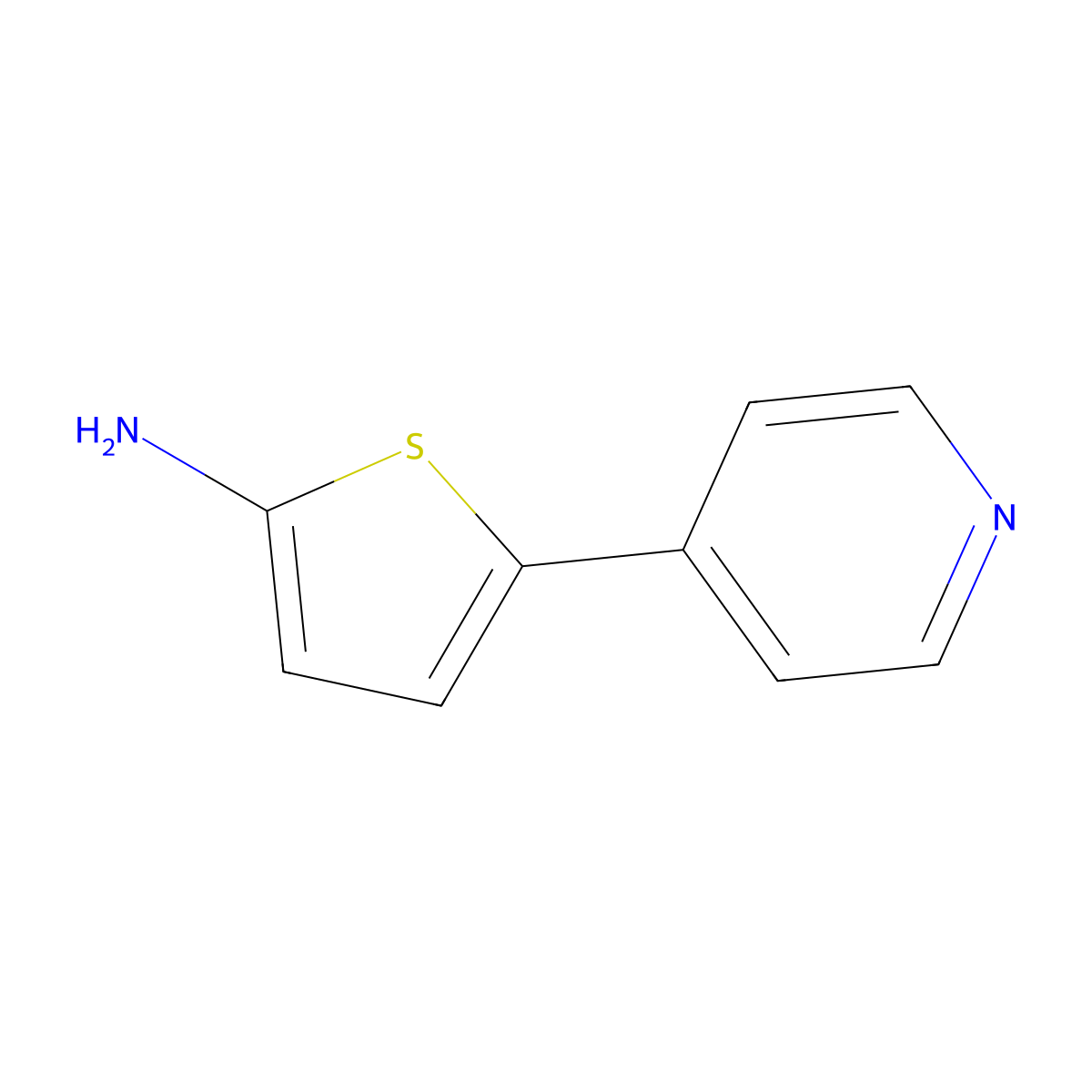 5-Pyridin-4-yl-thiophen-2-ylamine molecular structure, CAS 692889-07-9