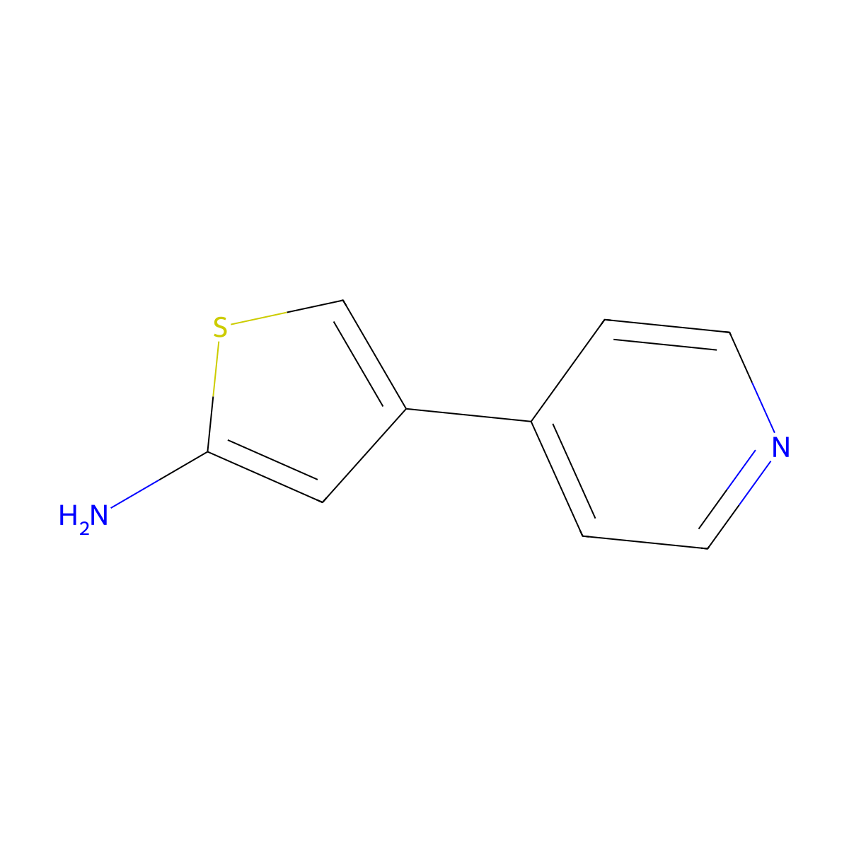 4-(Pyridin-4-yl)thiophen-2-amine molecular structure, CAS 692889-16-0