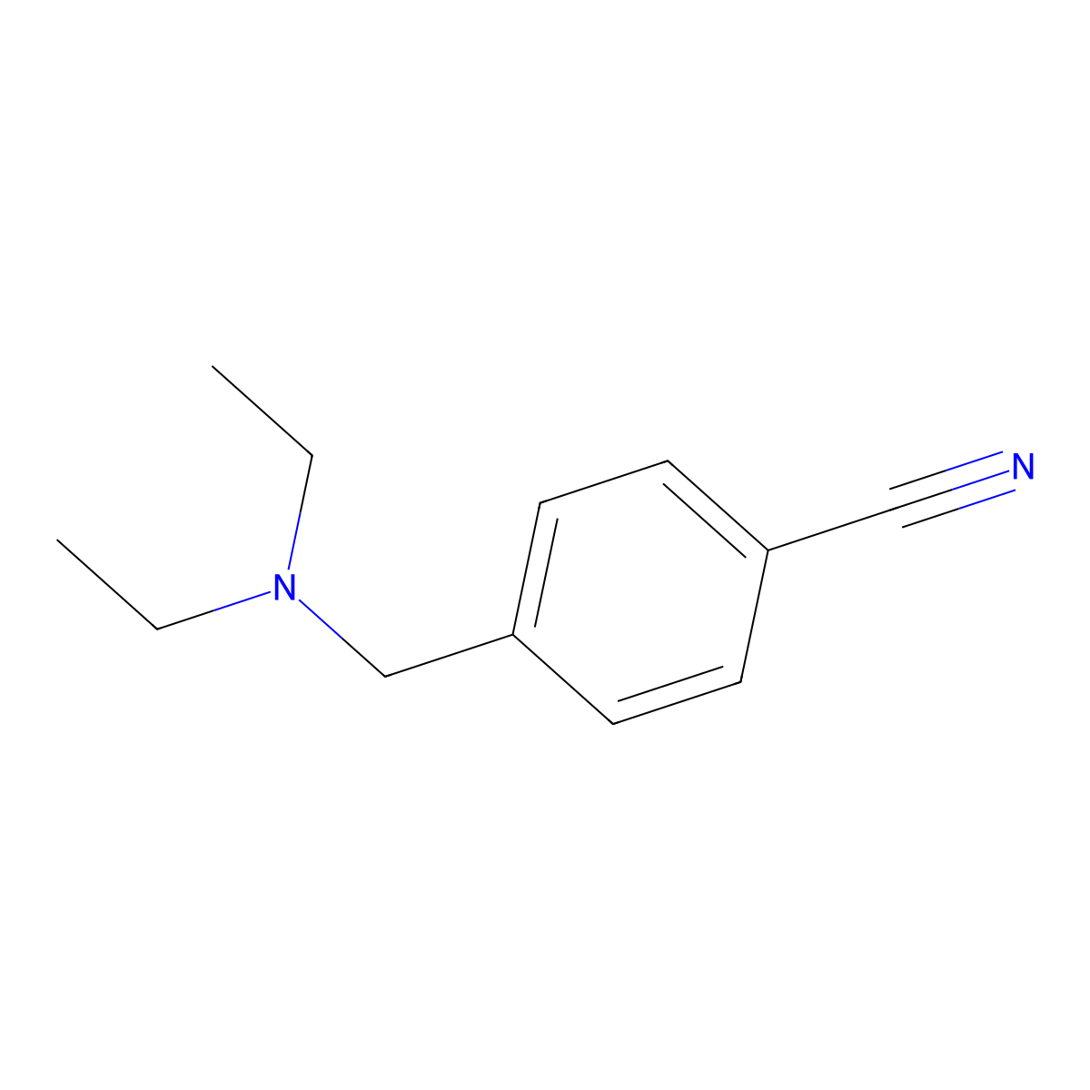 4-[(Diethylamino)methyl]benzonitrile molecular structure, CAS 69293-74-9
