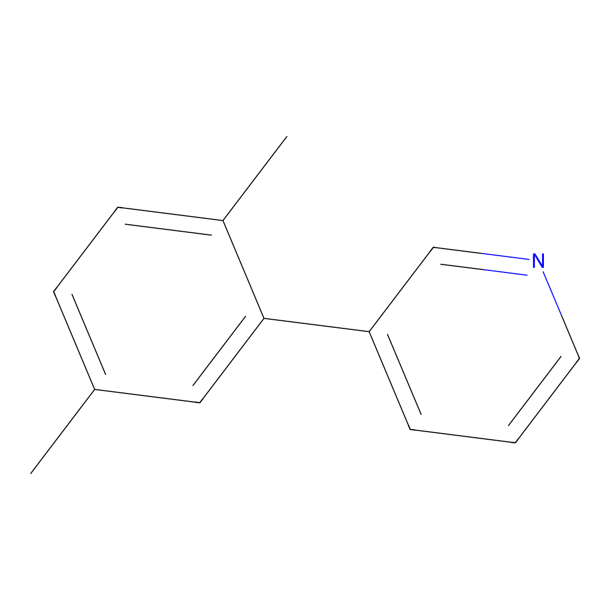 3-(2,5-Dimethylphenyl)pyridine molecular structure, CAS 69299-54-3
