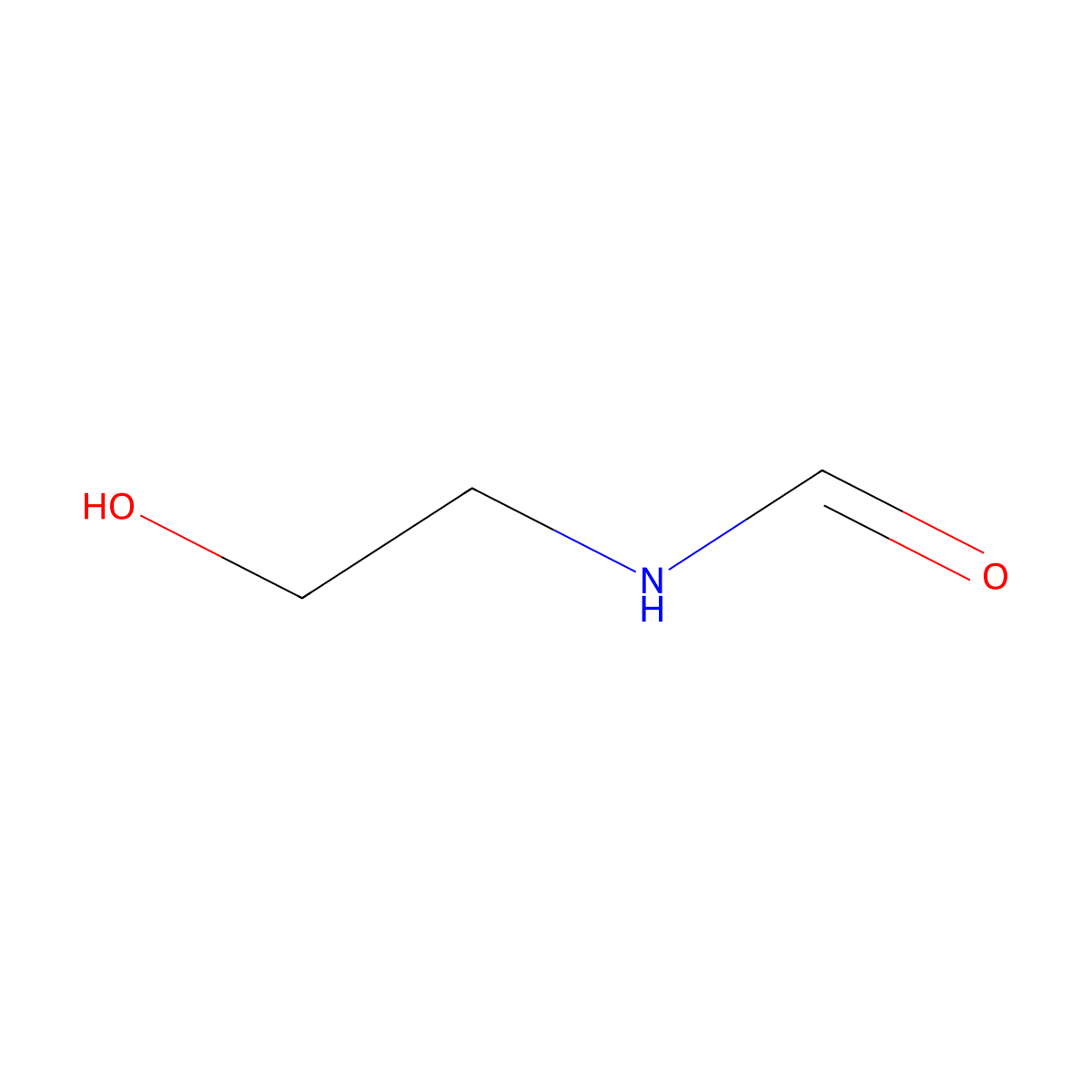 N-(2-Hydroxyethyl)formamide molecular structure, CAS 693-06-1