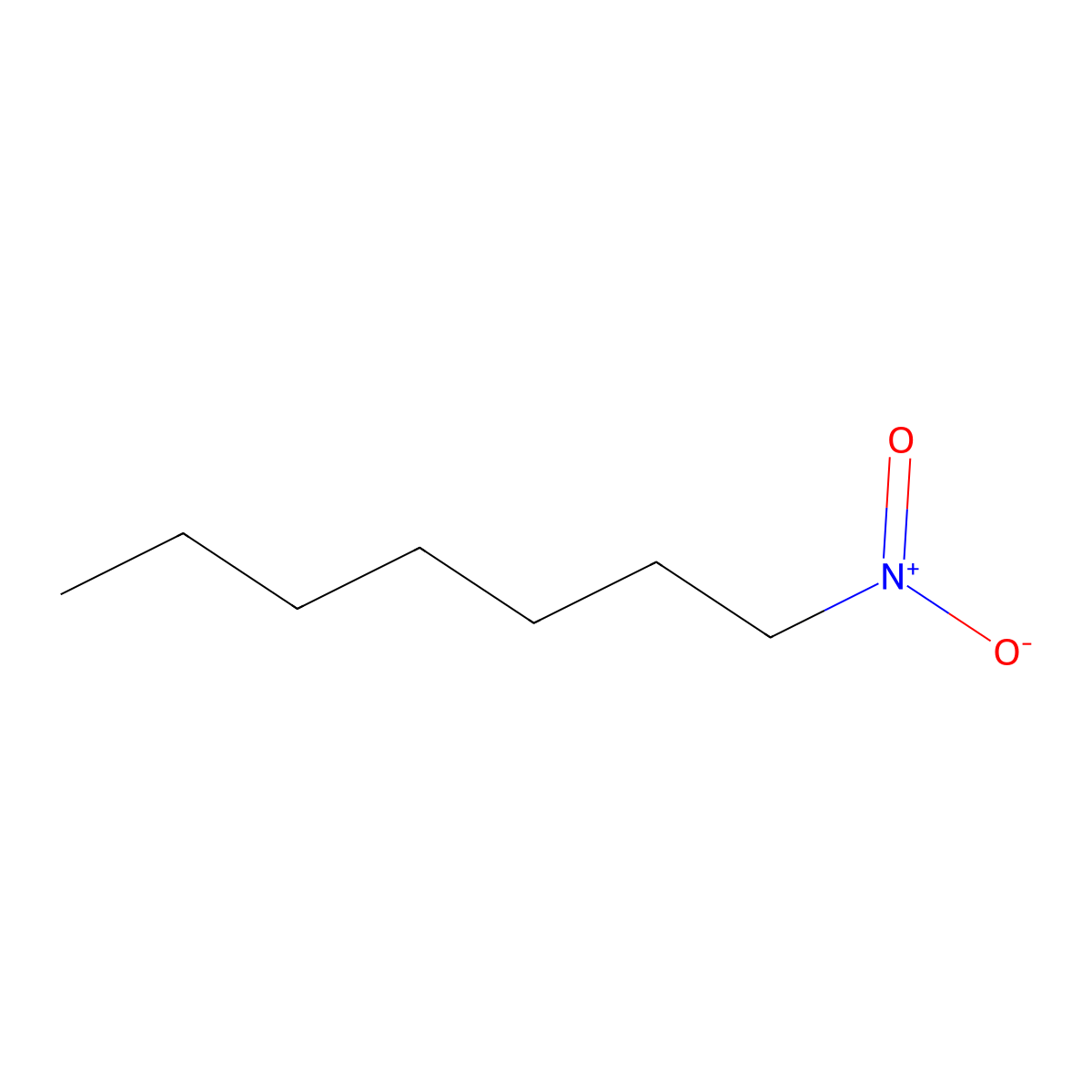1-Nitroheptane molecular structure, CAS 693-39-0