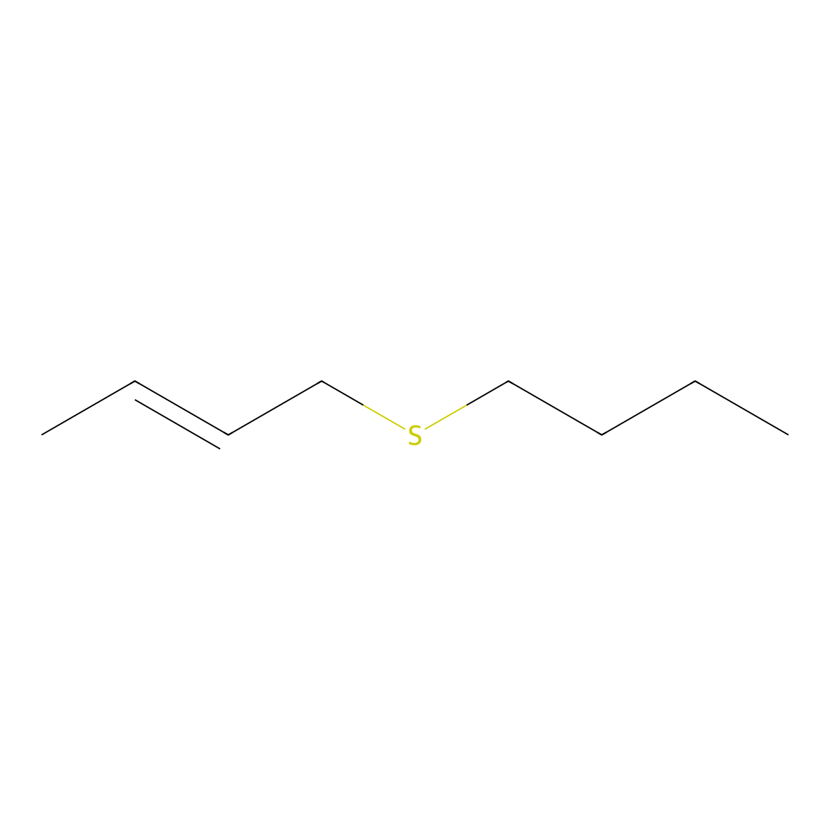 1-(Butylsulfanyl)but-2-ene molecular structure, CAS 693-52-7
