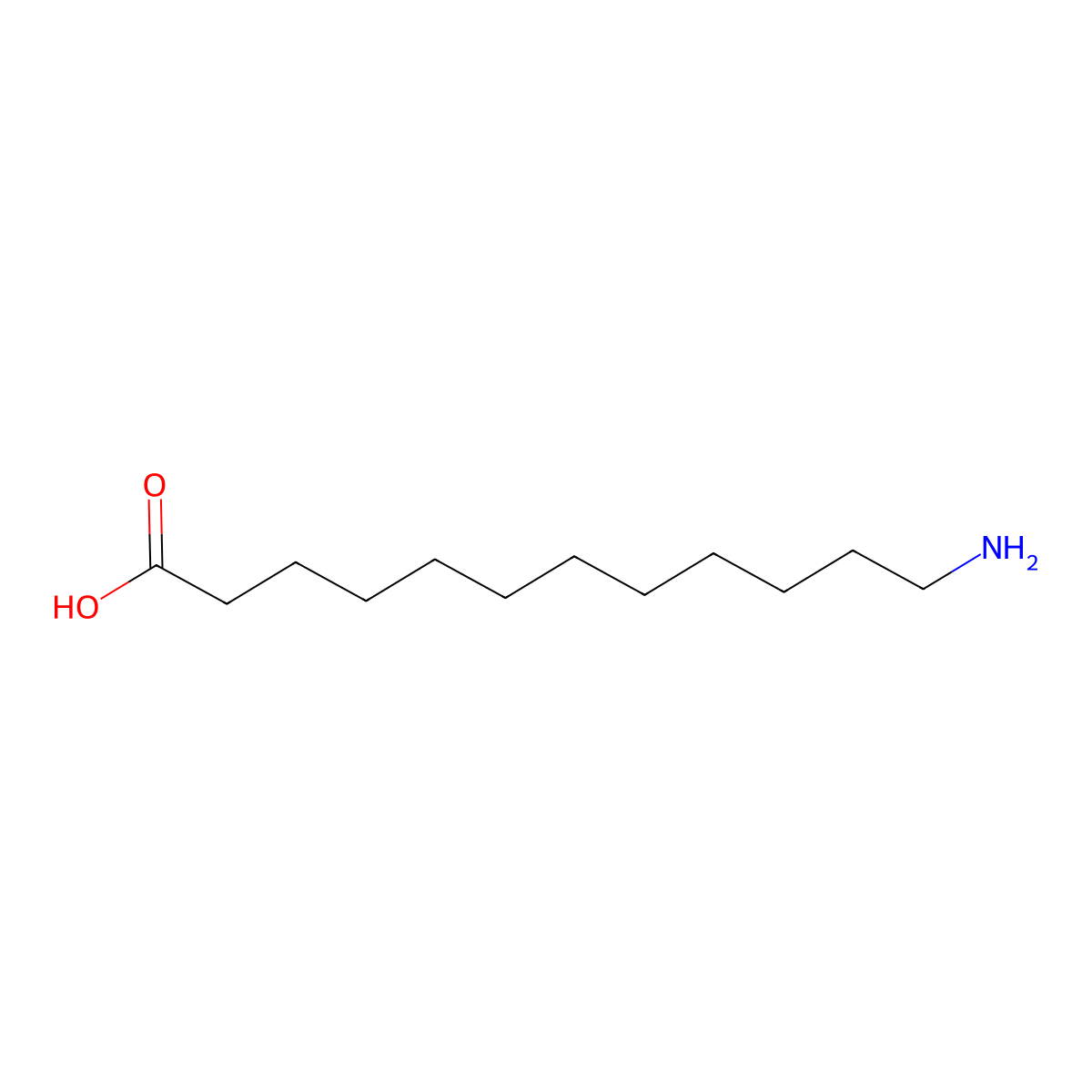 12-Aminododecanoic Acid molecular structure, CAS 693-57-2