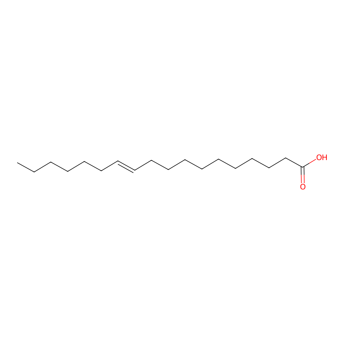 Vaccenic Acid molecular structure, CAS 693-72-1