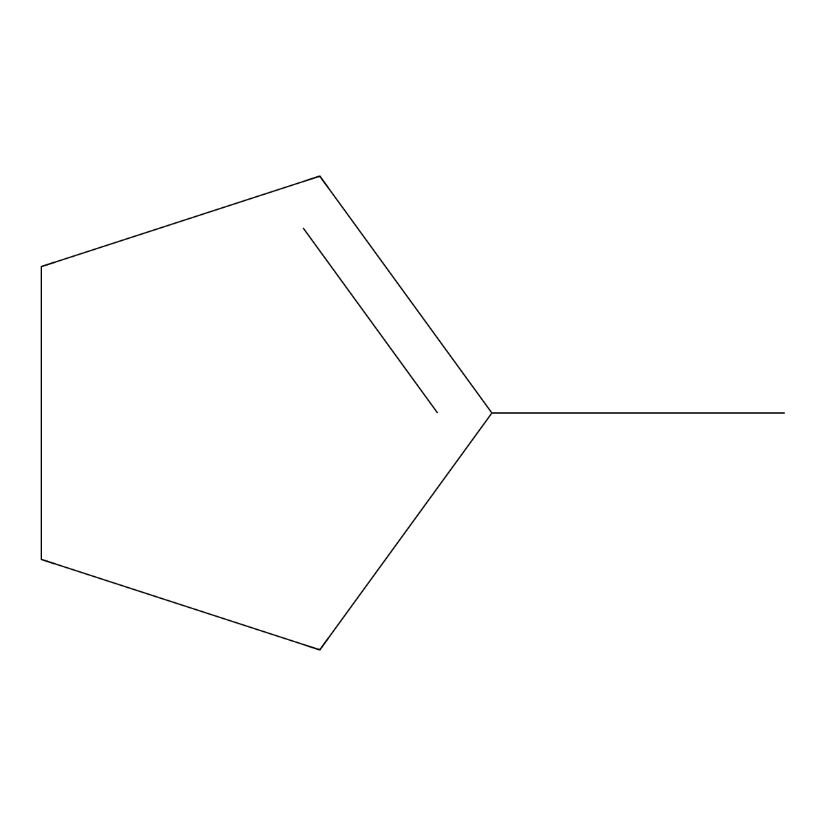 1-Methylcyclopentene molecular structure, CAS 693-89-0