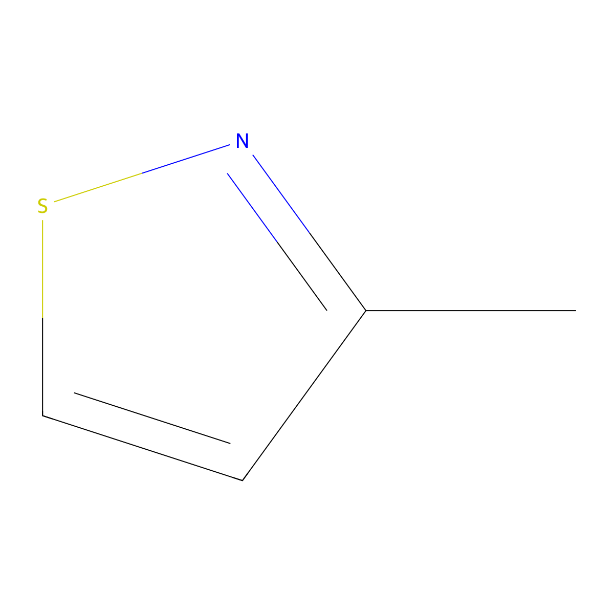 3-Methylisothiazole molecular structure, CAS 693-92-5
